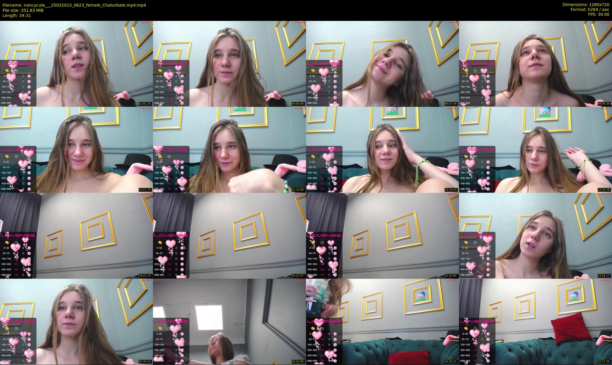 nancycute__ — 35 minute Chaturbate female cam show recording, 720p, Mar 25, 2023