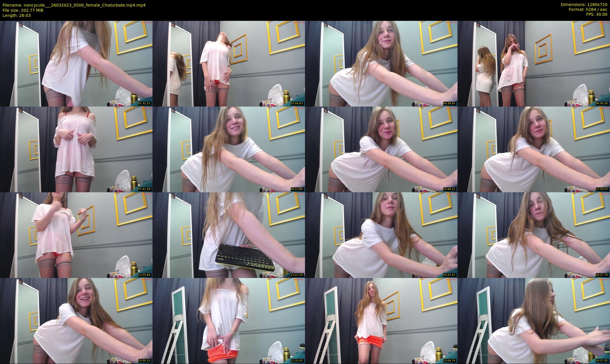 nancycute__ — 27 minute Chaturbate female cam show recording, 720p, Mar 26, 2023