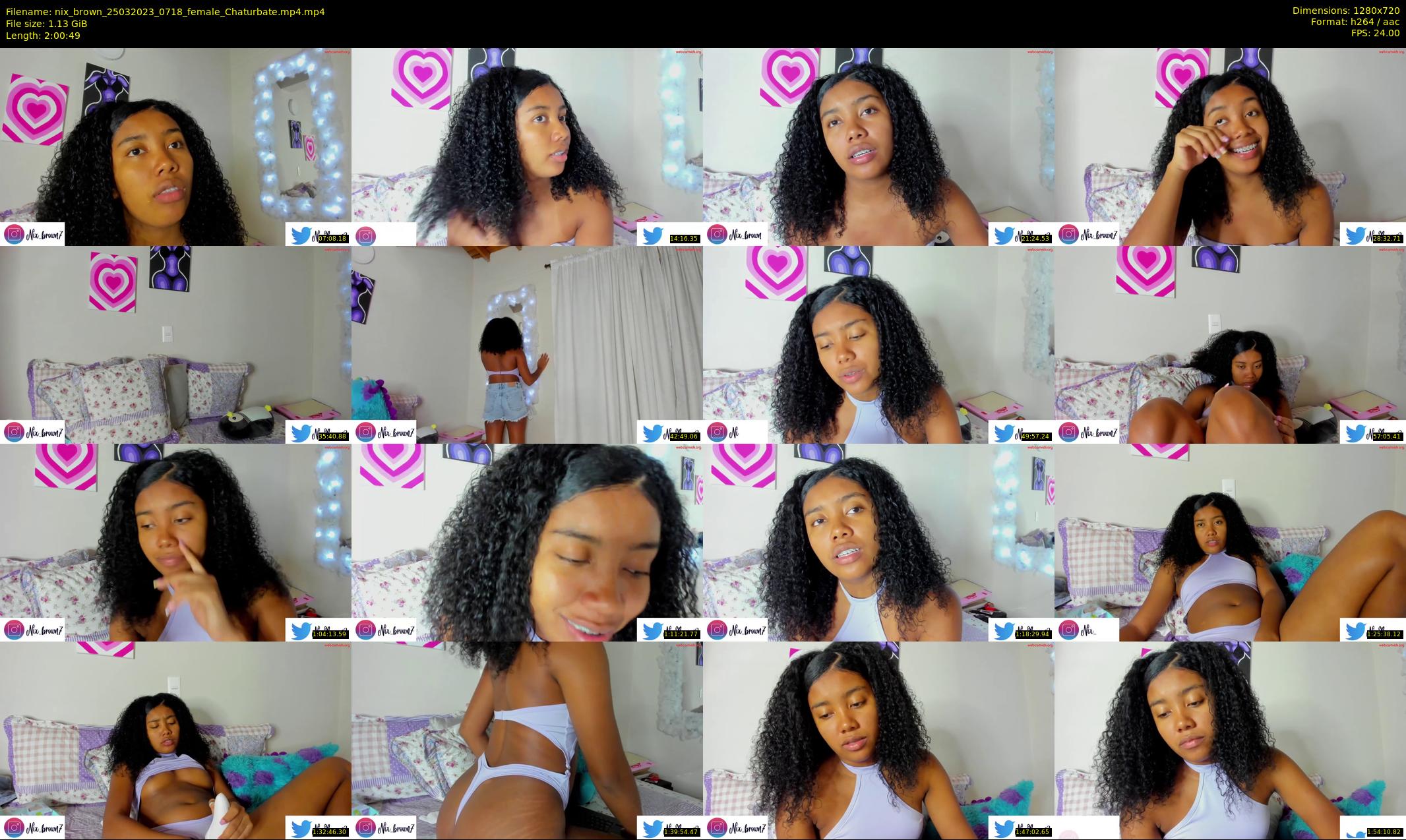 nix_brown — 121 minute Chaturbate female cam show recording, 720p, Mar 25, 2023