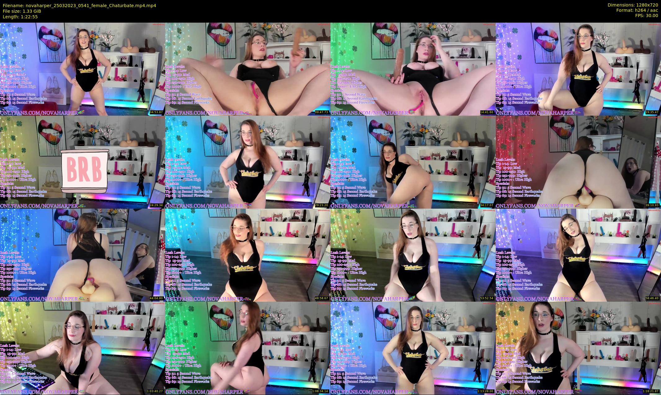 novaharper — 83 minute Chaturbate female cam show recording, 720p, Mar 25, 2023