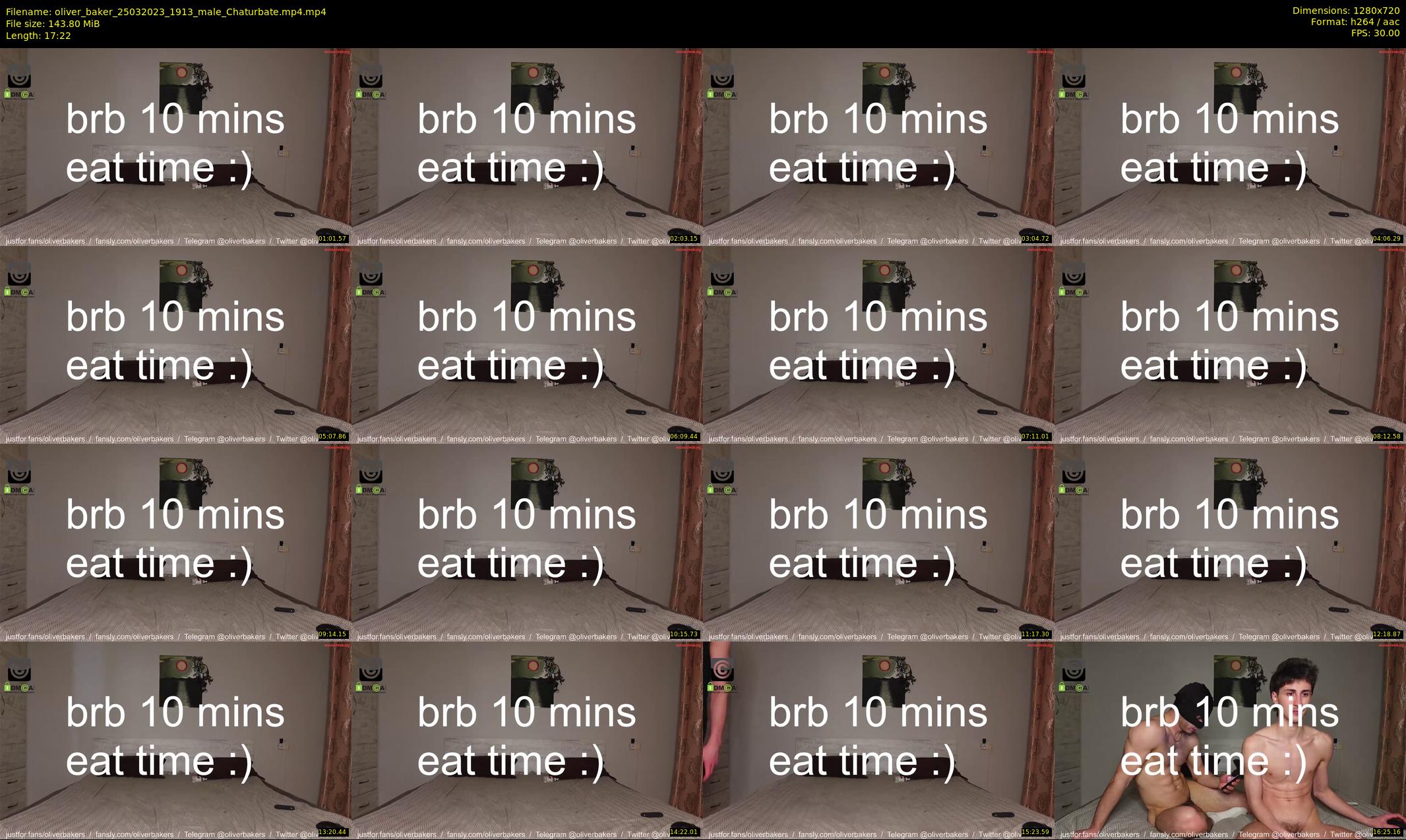 oliver_baker — 18 minute Chaturbate male cam show recording, 720p, Mar 25, 2023
