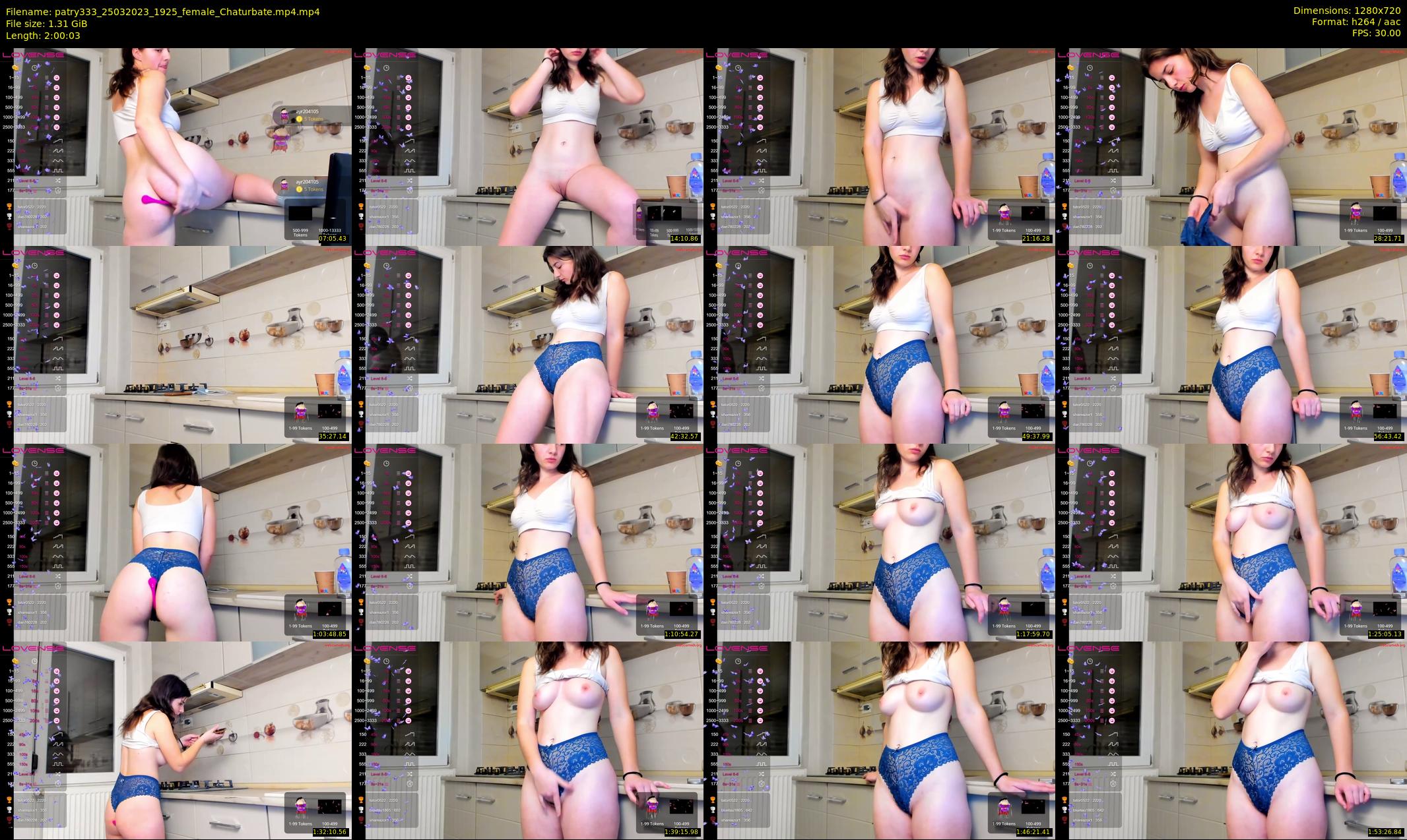 patry333 — 121 minute Chaturbate female cam show recording, 720p, Mar 25, 2023