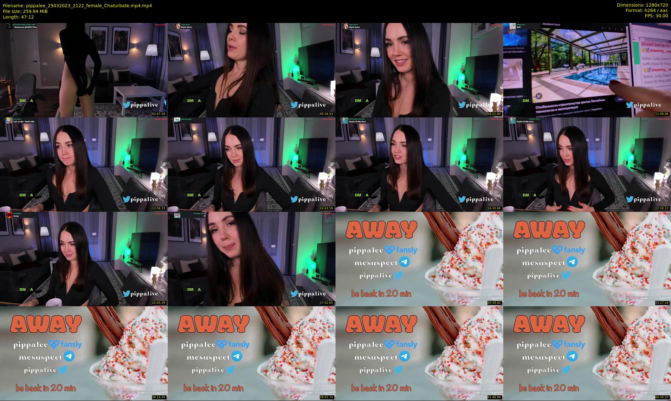 pippalee — 48 minute Chaturbate female cam show recording, 720p, Mar 25, 2023