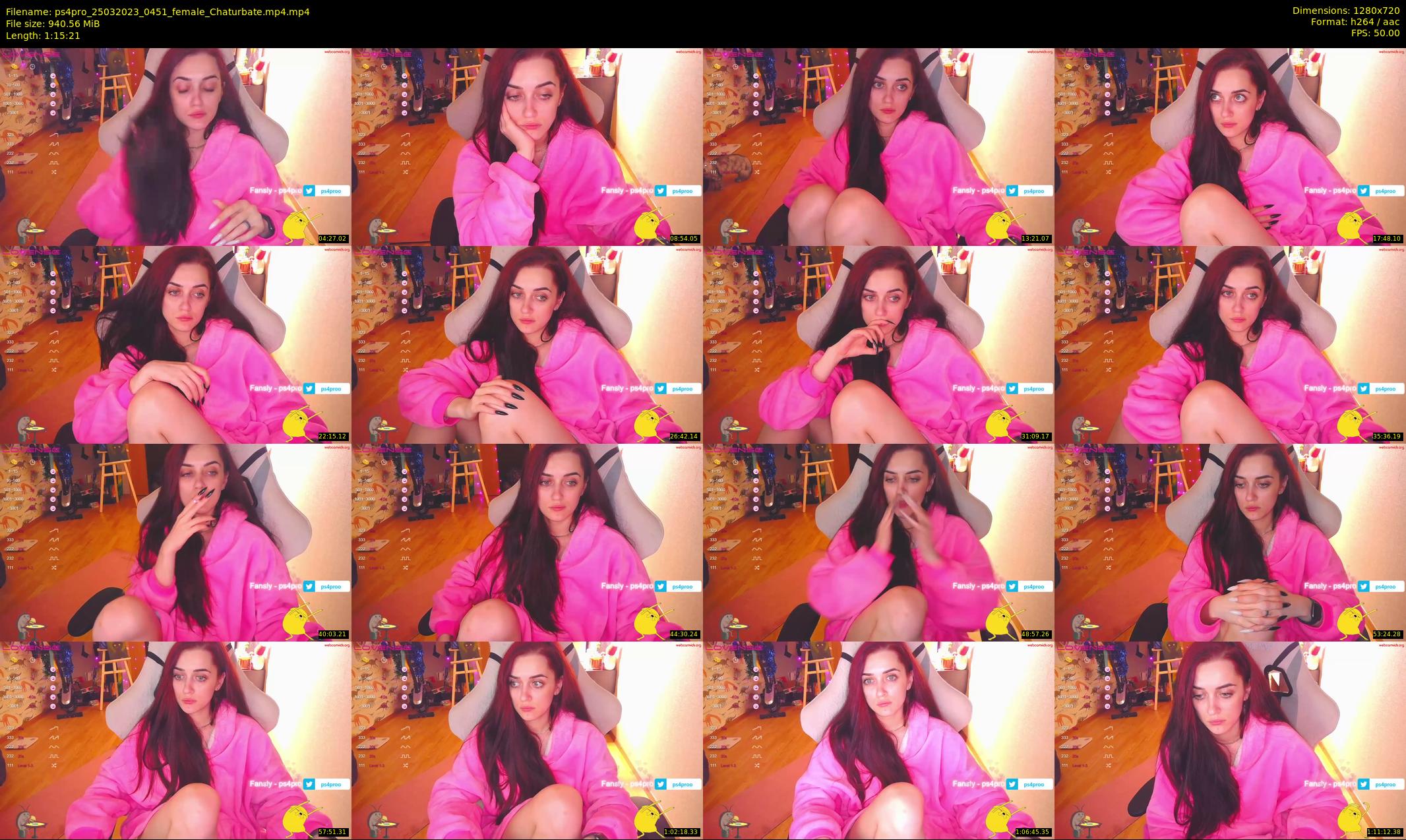 ps4pro — 76 minute Chaturbate female cam show recording, 720p, Mar 25, 2023
