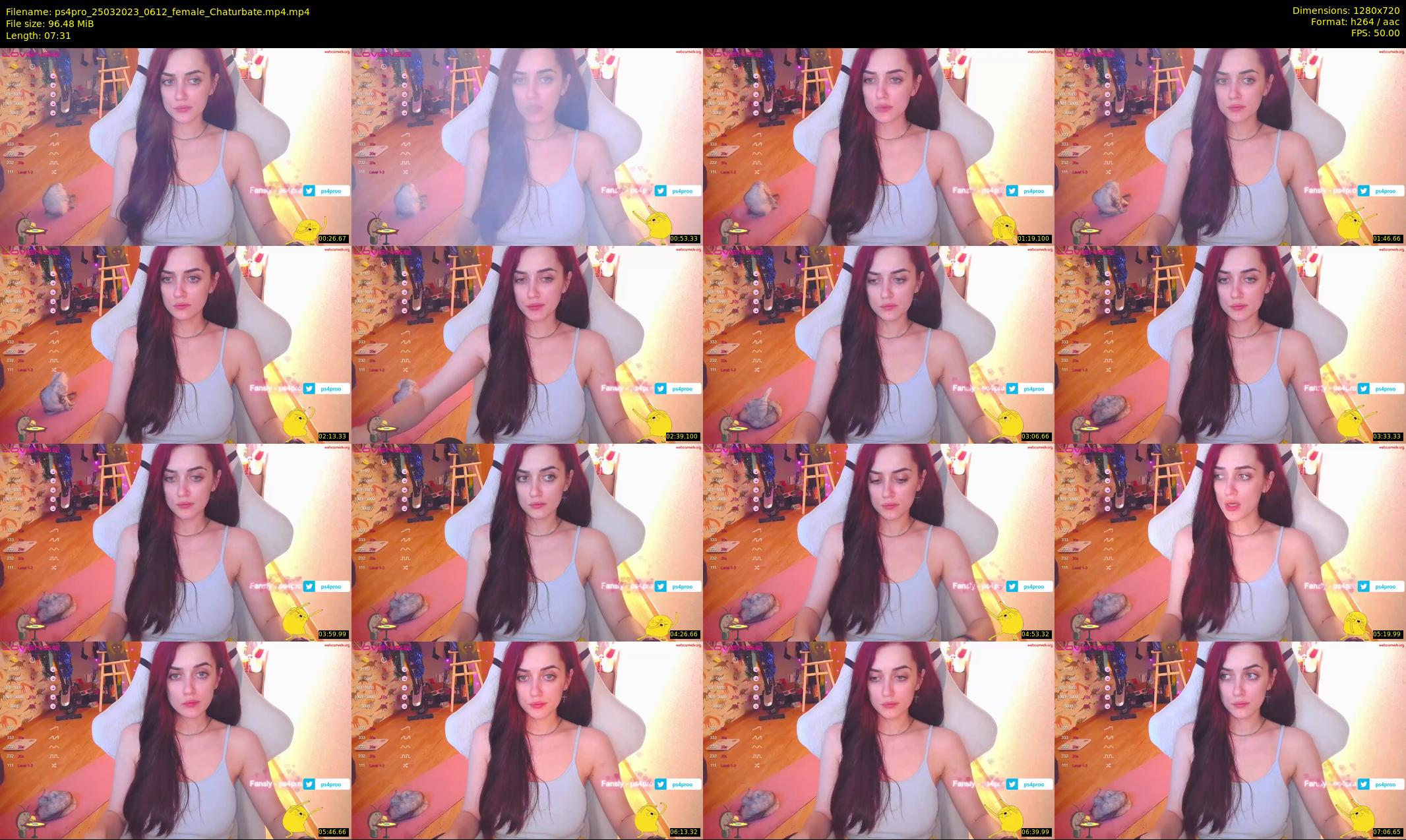 ps4pro — 8 minute Chaturbate female cam show recording, 720p, Mar 25, 2023