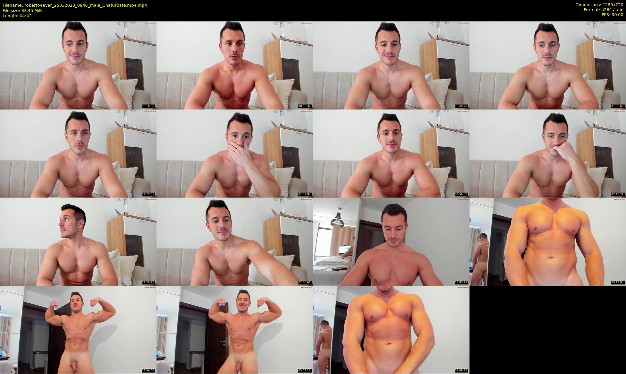 roberto4ever — 5 minute Chaturbate male cam show recording, 720p, Mar 25, 2023