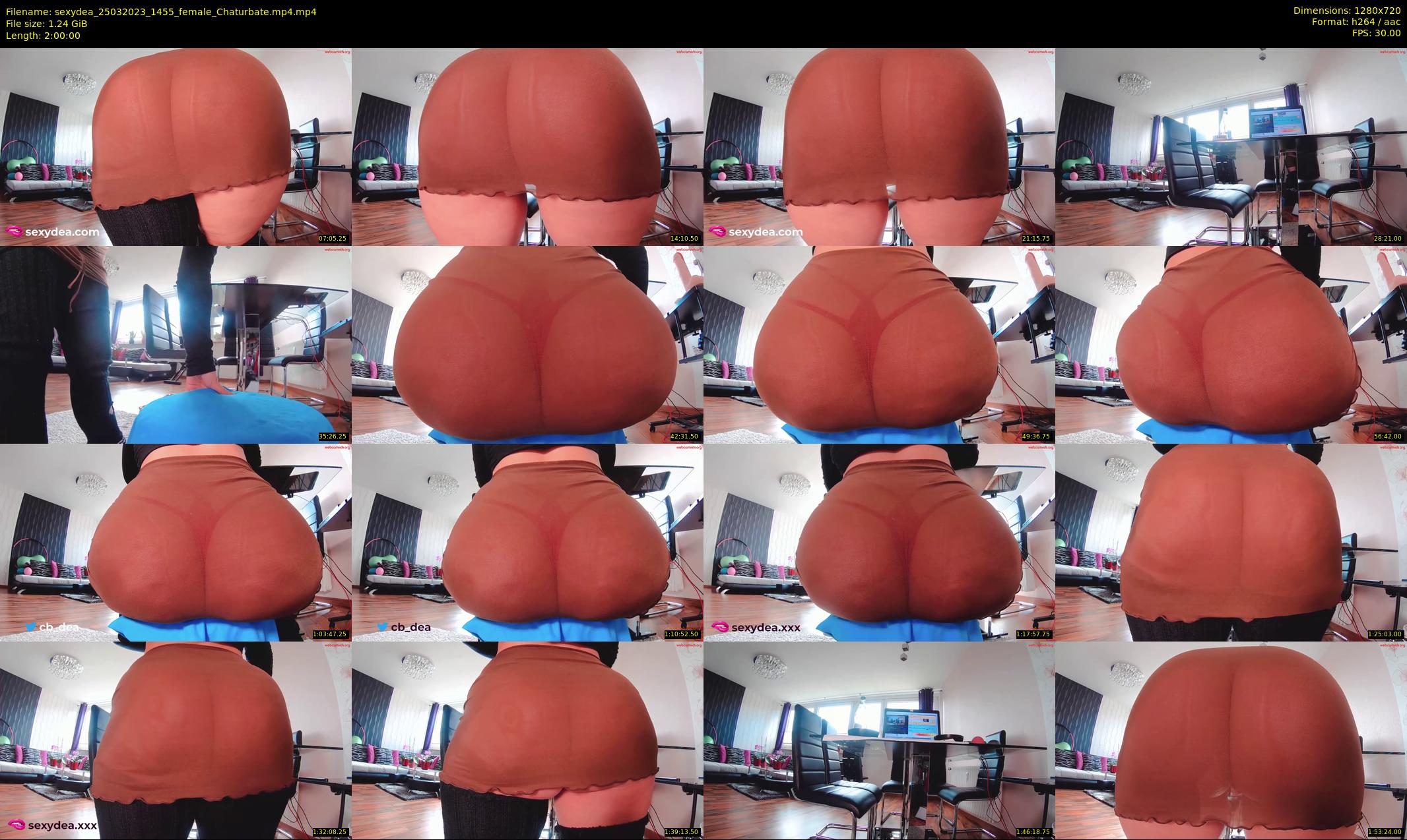 sexydea — 120 minute Chaturbate female cam show recording, 720p, Mar 25, 2023