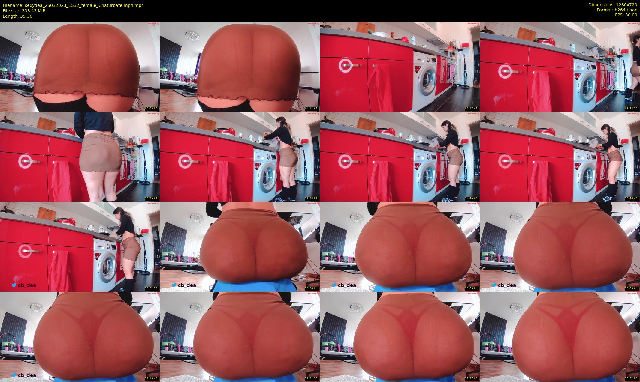 sexydea — 36 minute Chaturbate female cam show recording, 720p, Mar 25, 2023