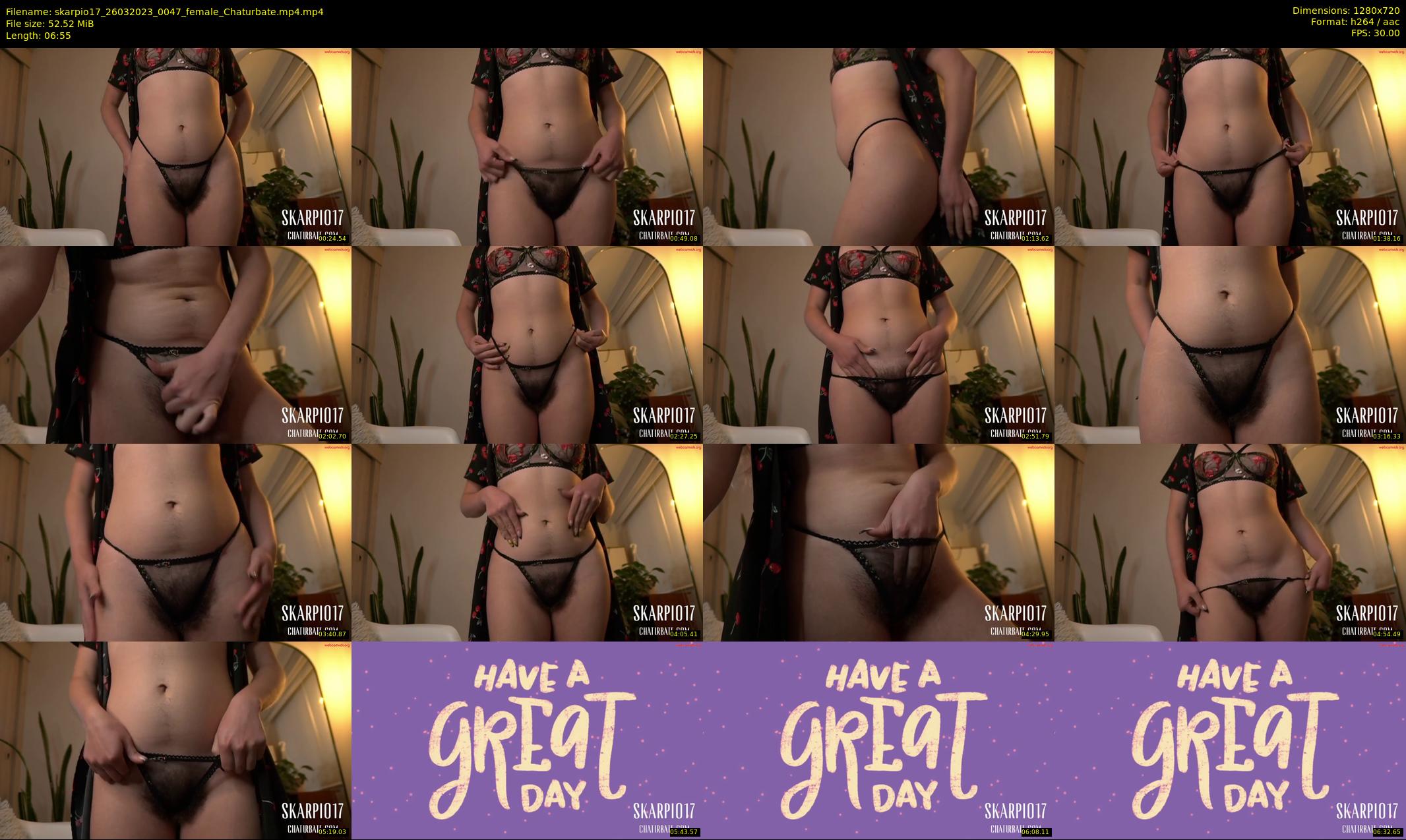 skarpio17 — 7 minute Chaturbate female cam show recording, 720p, Mar 26, 2023