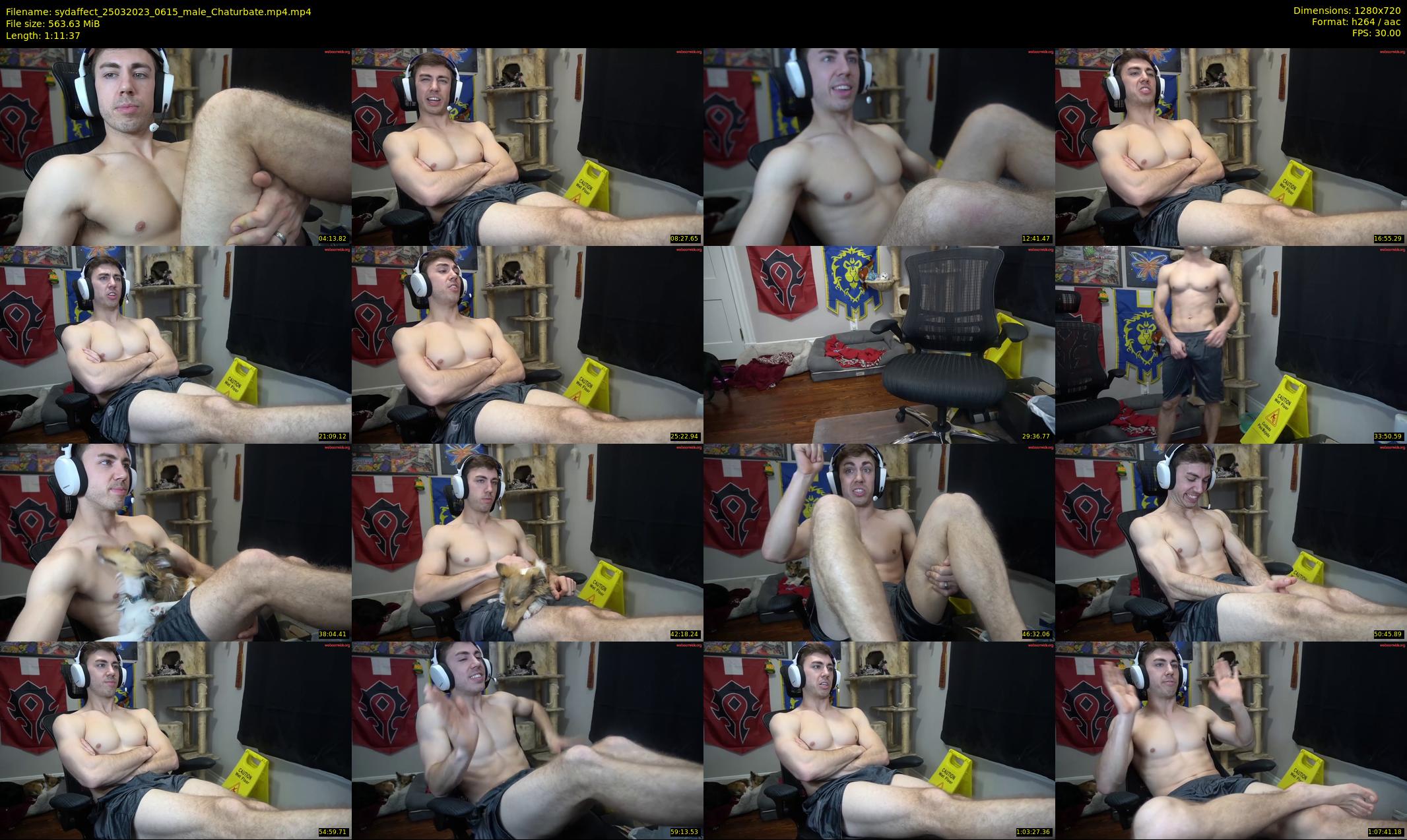 sydaffect — 72 minute Chaturbate male cam show recording, 720p, Mar 25, 2023