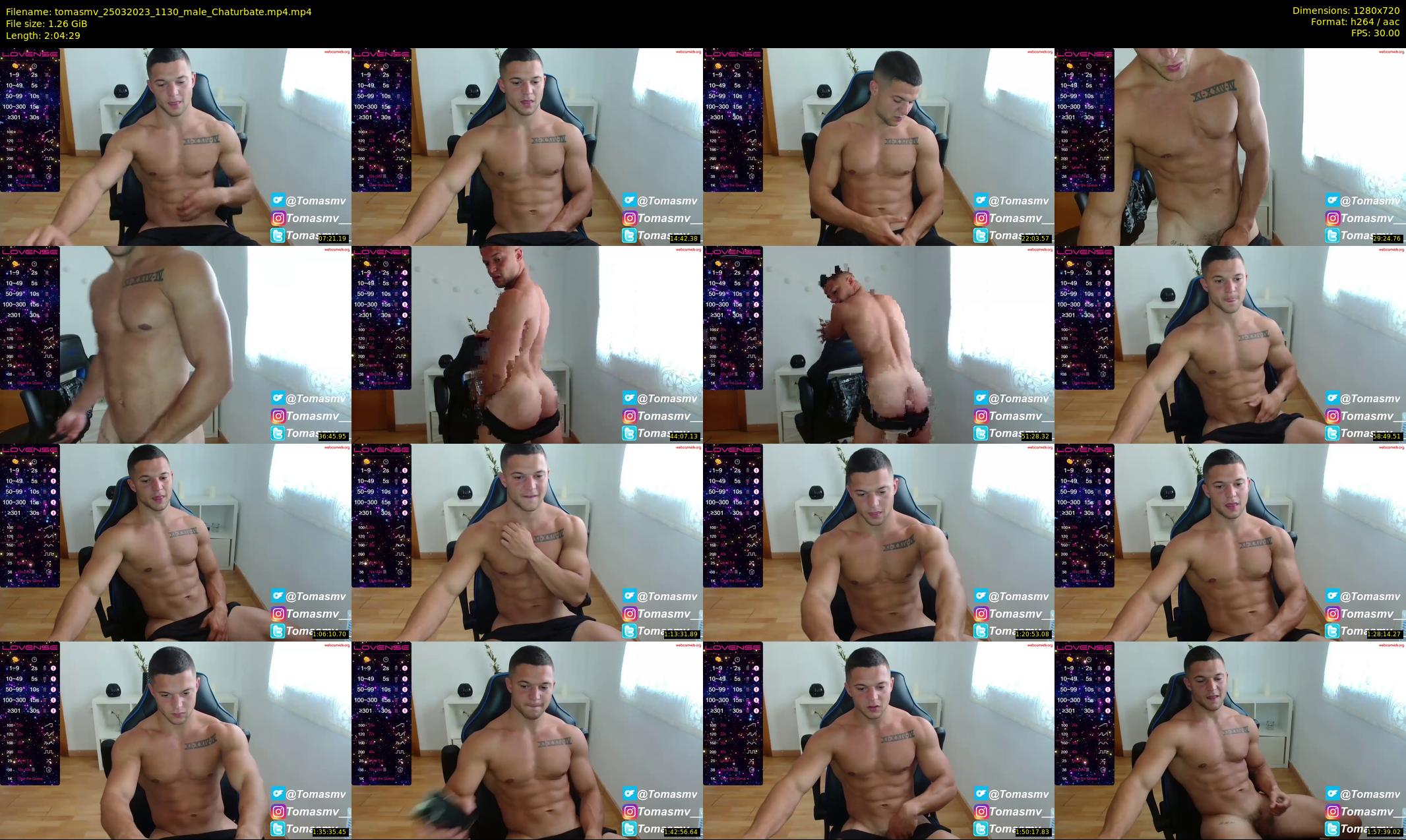 tomasmv — 125 minute Chaturbate male cam show recording, 720p, Mar 25, 2023