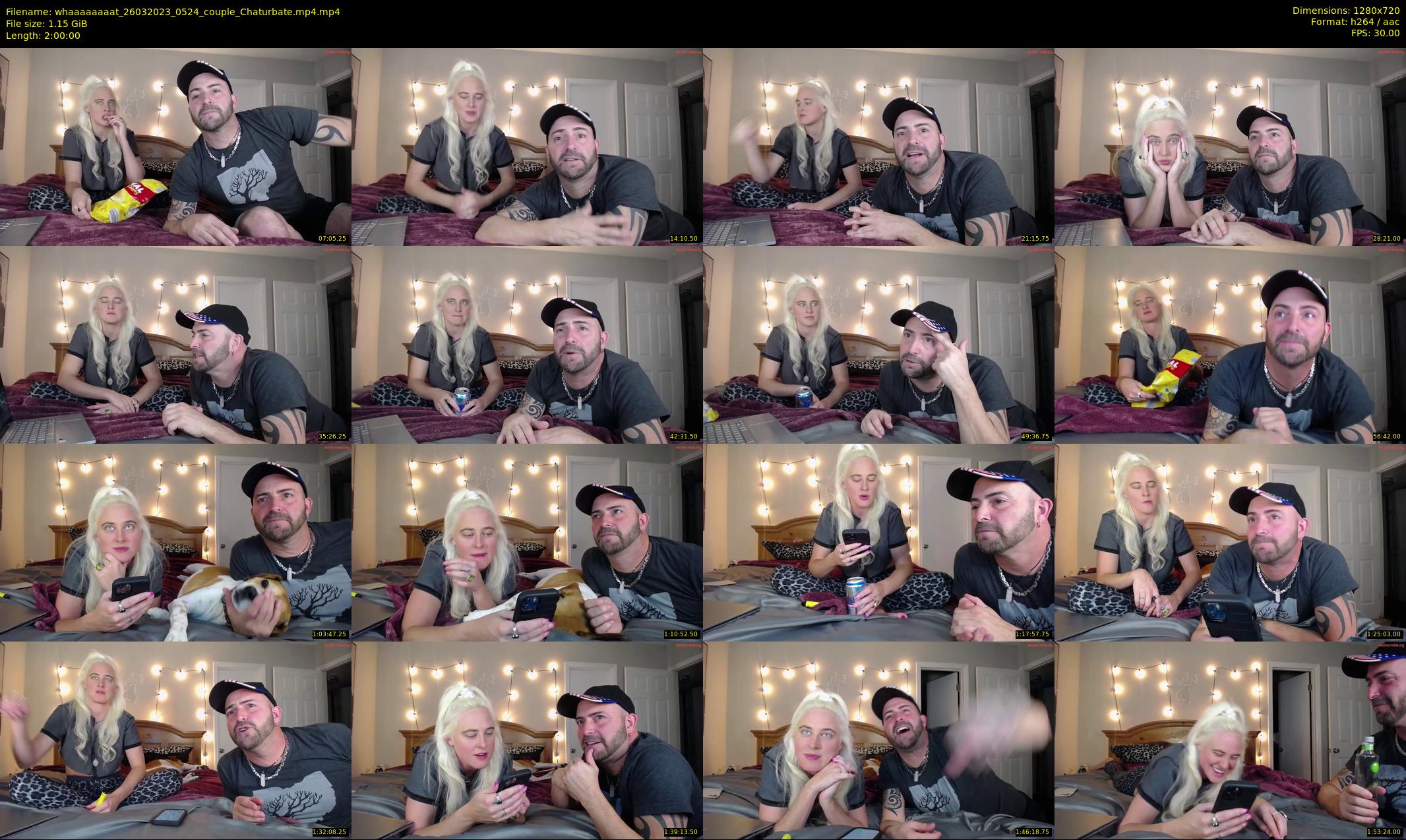 whaaaaaaaat — 120 minute Chaturbate couple cam show recording, 720p, Mar 26, 2023