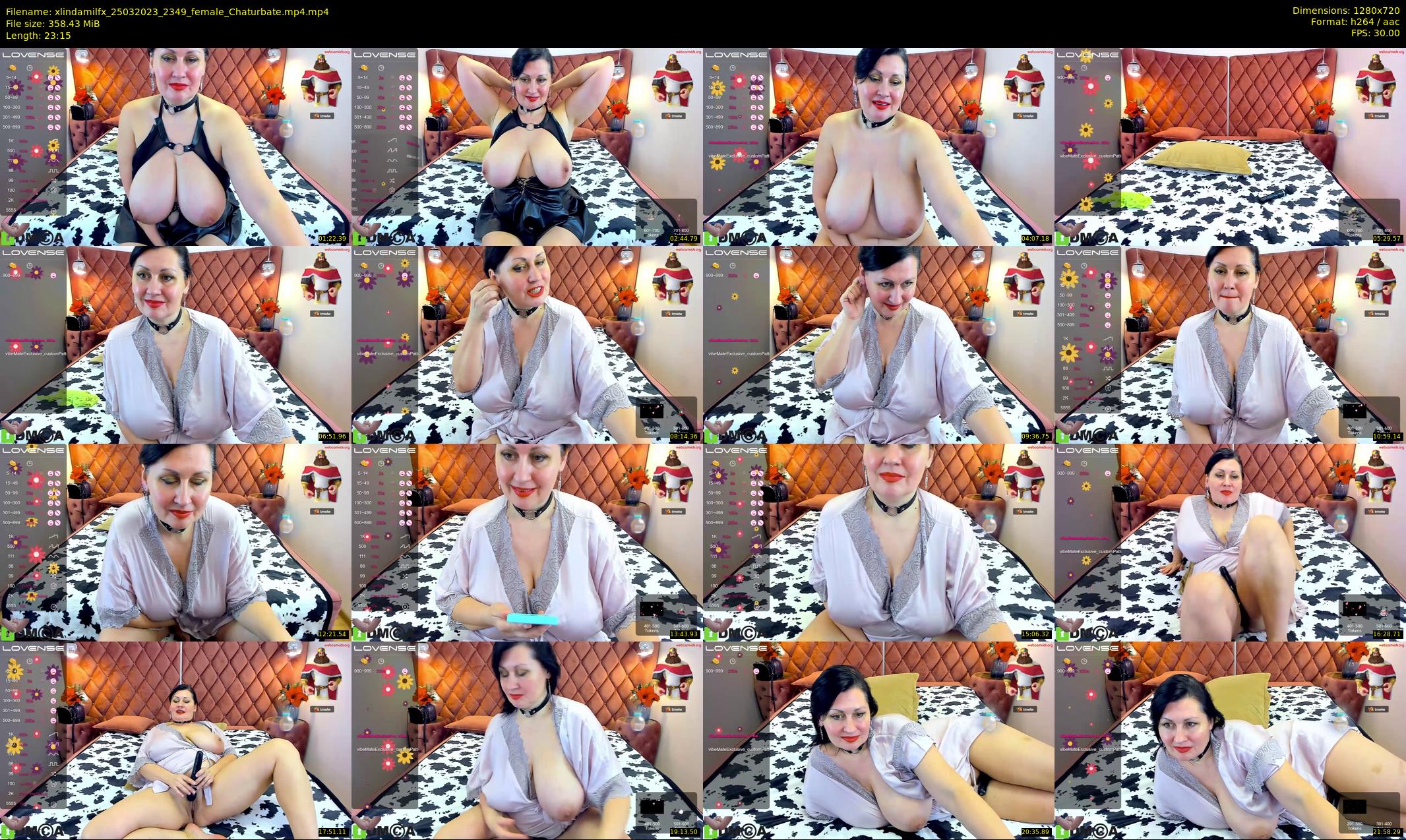 xlindamilfx — 24 minute Chaturbate female cam show recording, 720p, Mar 25, 2023