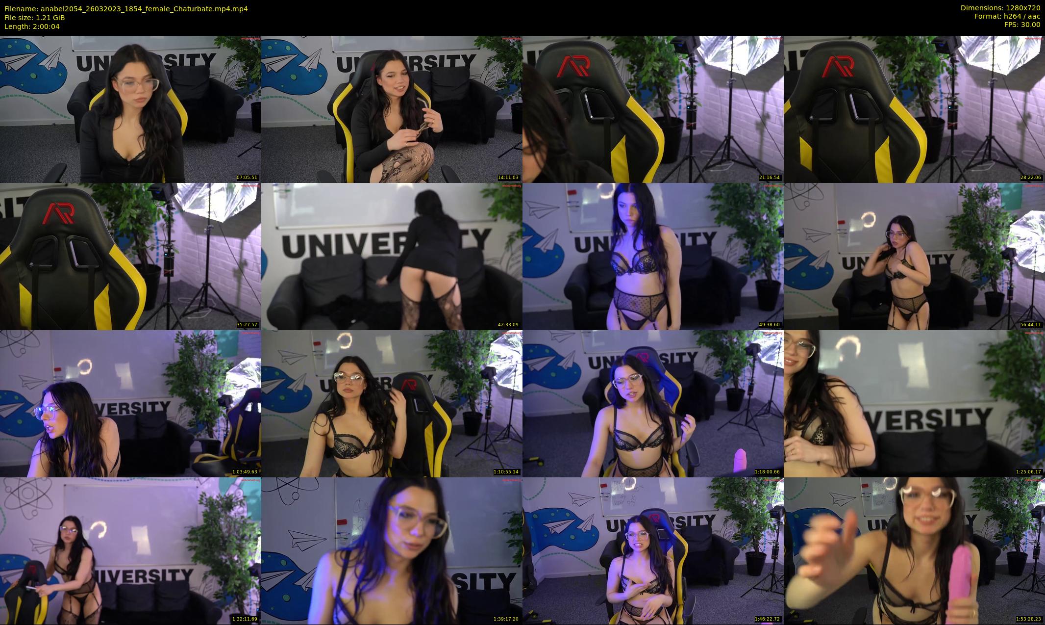 anabel2054 — 121 minute Chaturbate female cam show recording, 720p, Mar 26, 2023