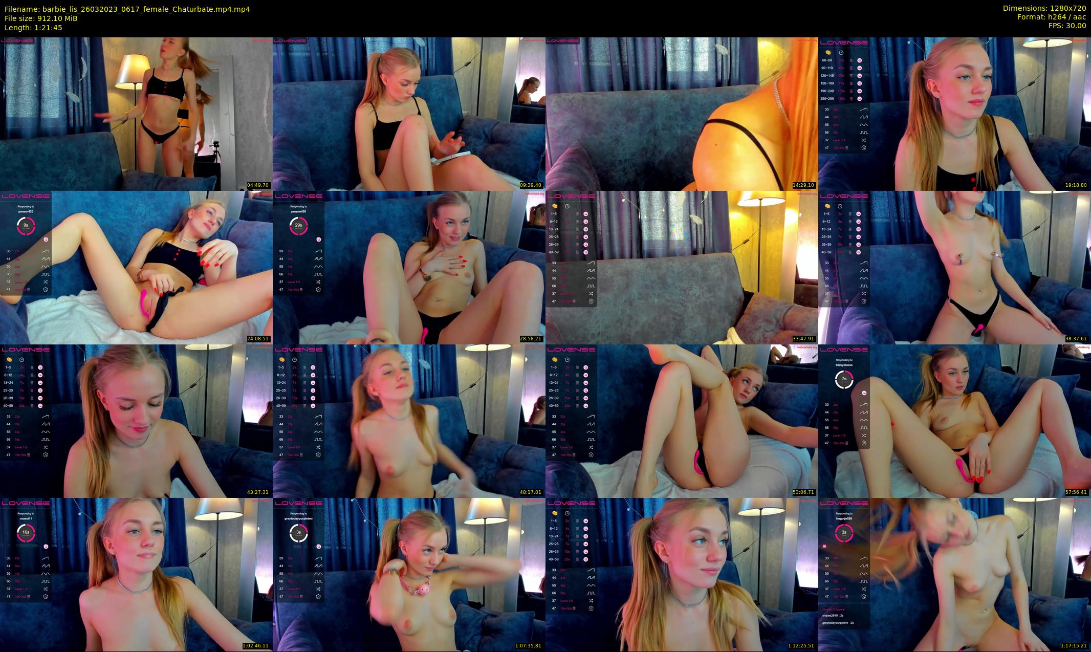 barbie_lis — 82 minute Chaturbate female cam show recording, 720p, Mar 26, 2023