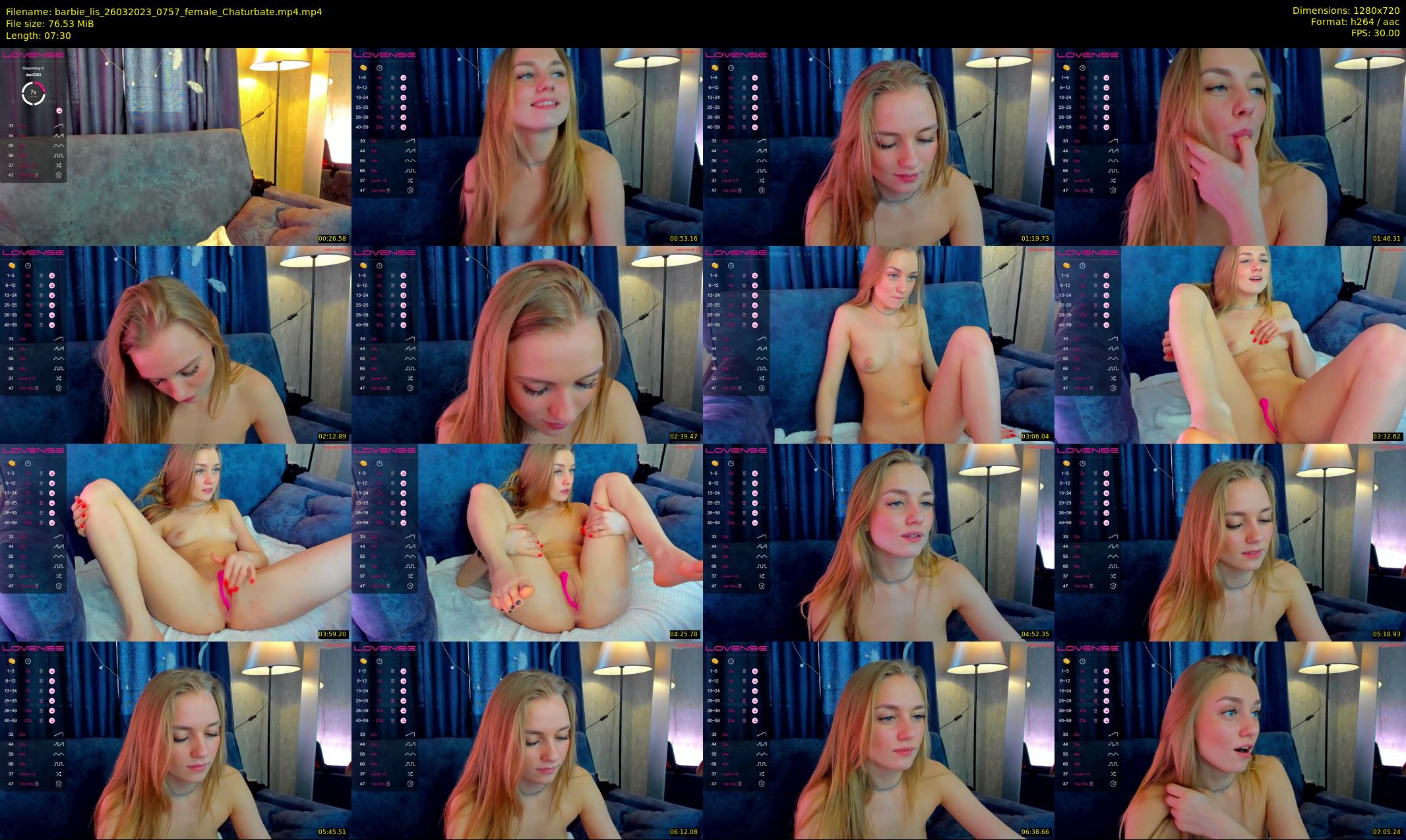 barbie_lis — 8 minute Chaturbate female cam show recording, 720p, Mar 26, 2023