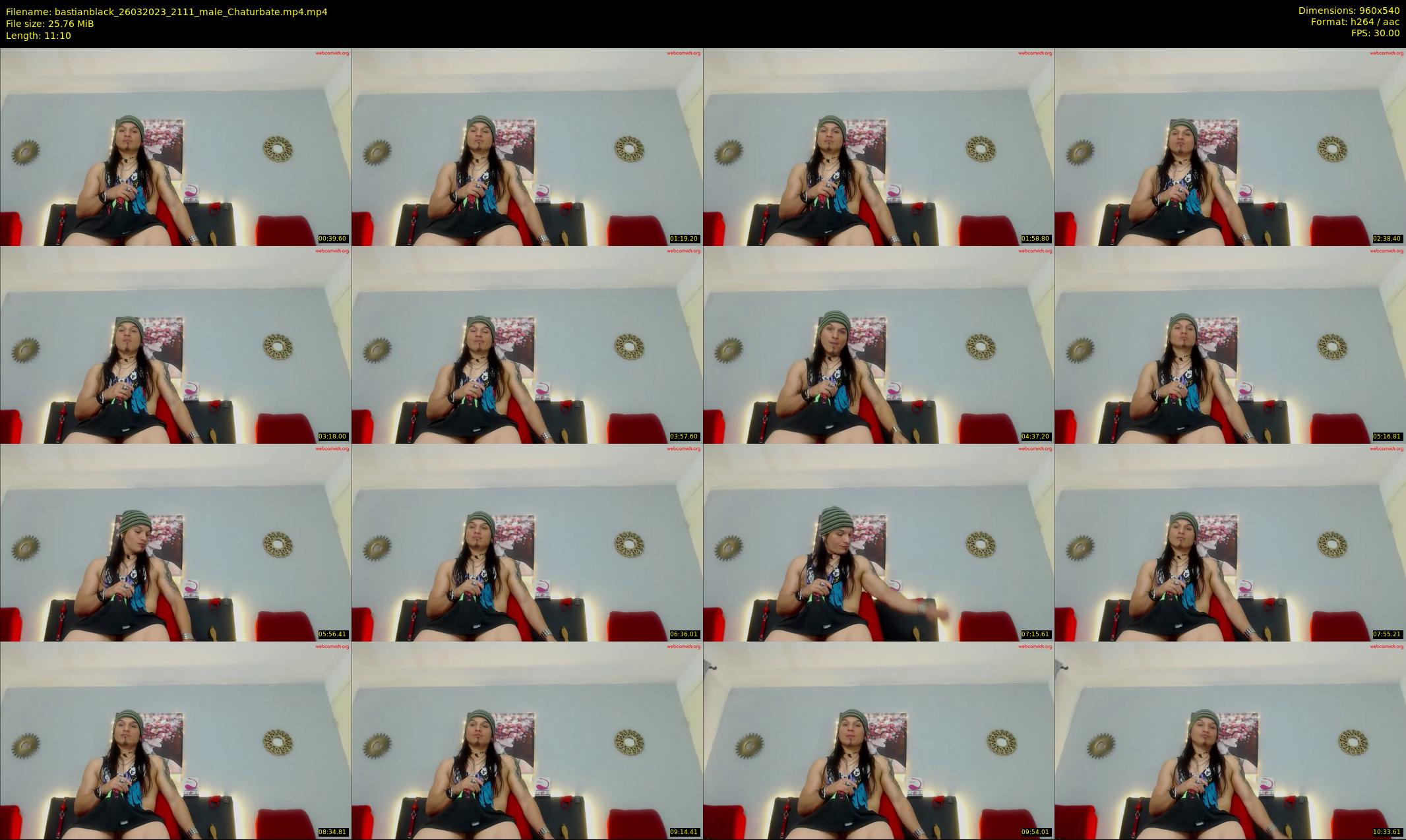 bastianblack — 12 minute Chaturbate male cam show recording, 480p, Mar 26, 2023