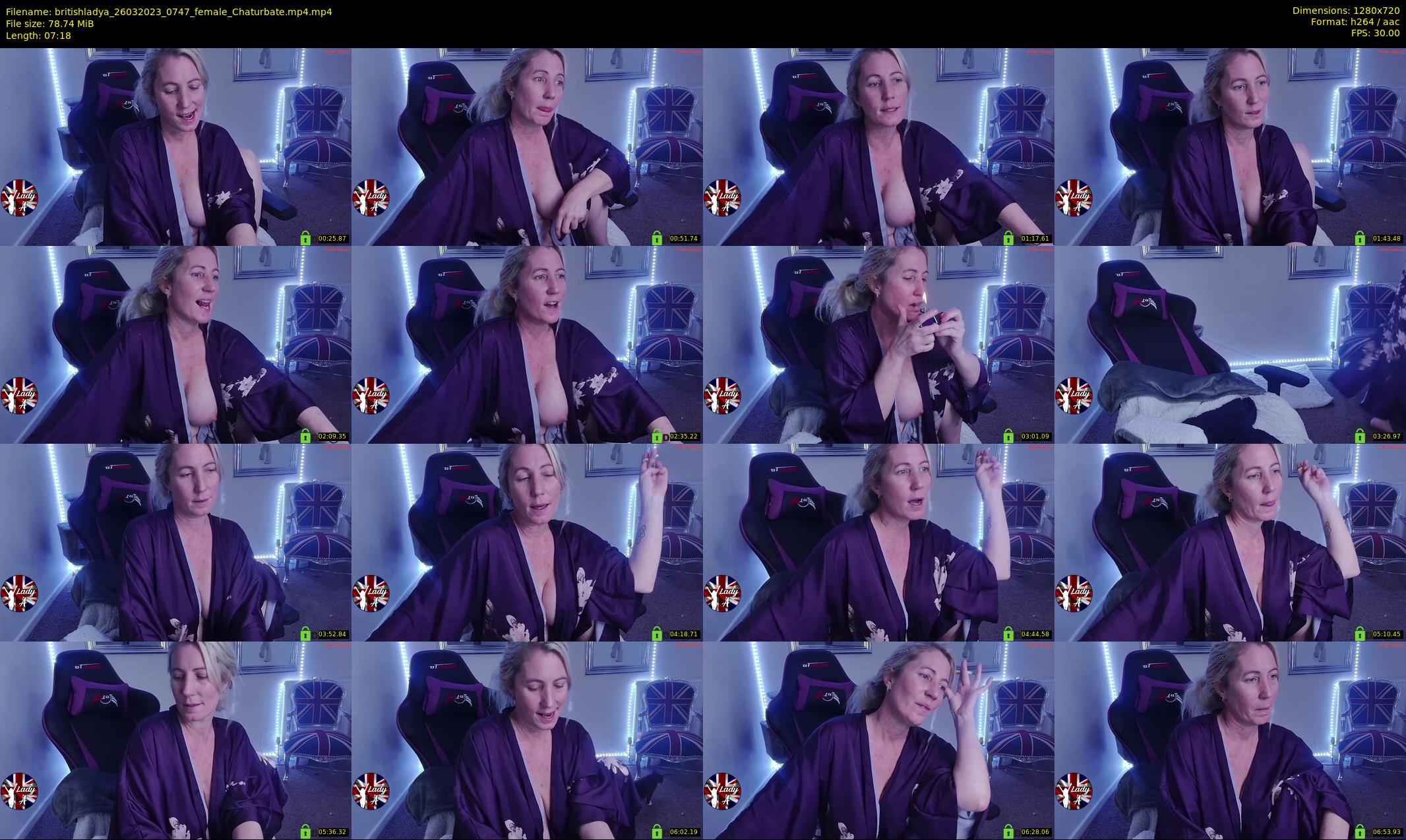 britishladya — 8 minute Chaturbate female cam show recording, 720p, Mar 26, 2023
