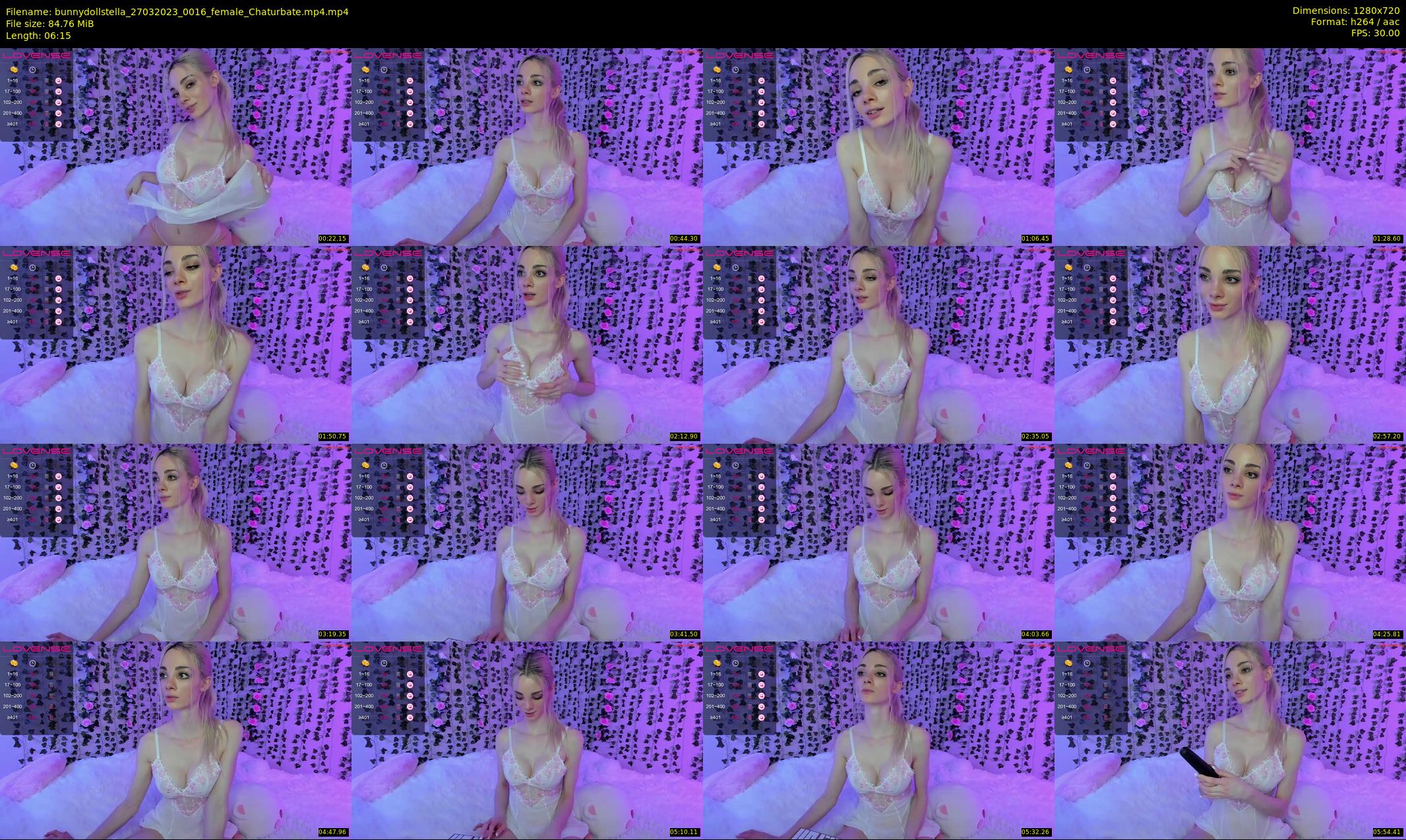 bunnydollstella — 7 minute Chaturbate female cam show recording, 720p, Mar 27, 2023