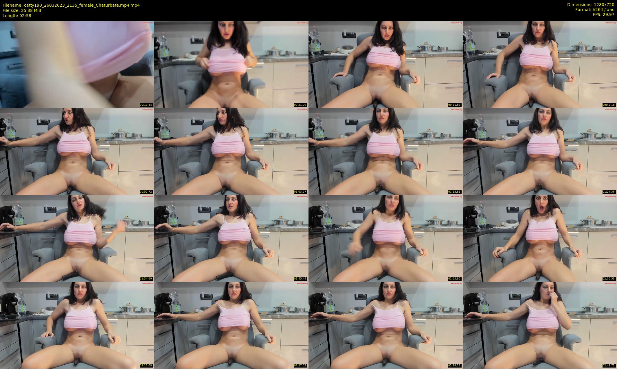 catty190 — 3 minute Chaturbate female cam show recording, 720p, Mar 26, 2023