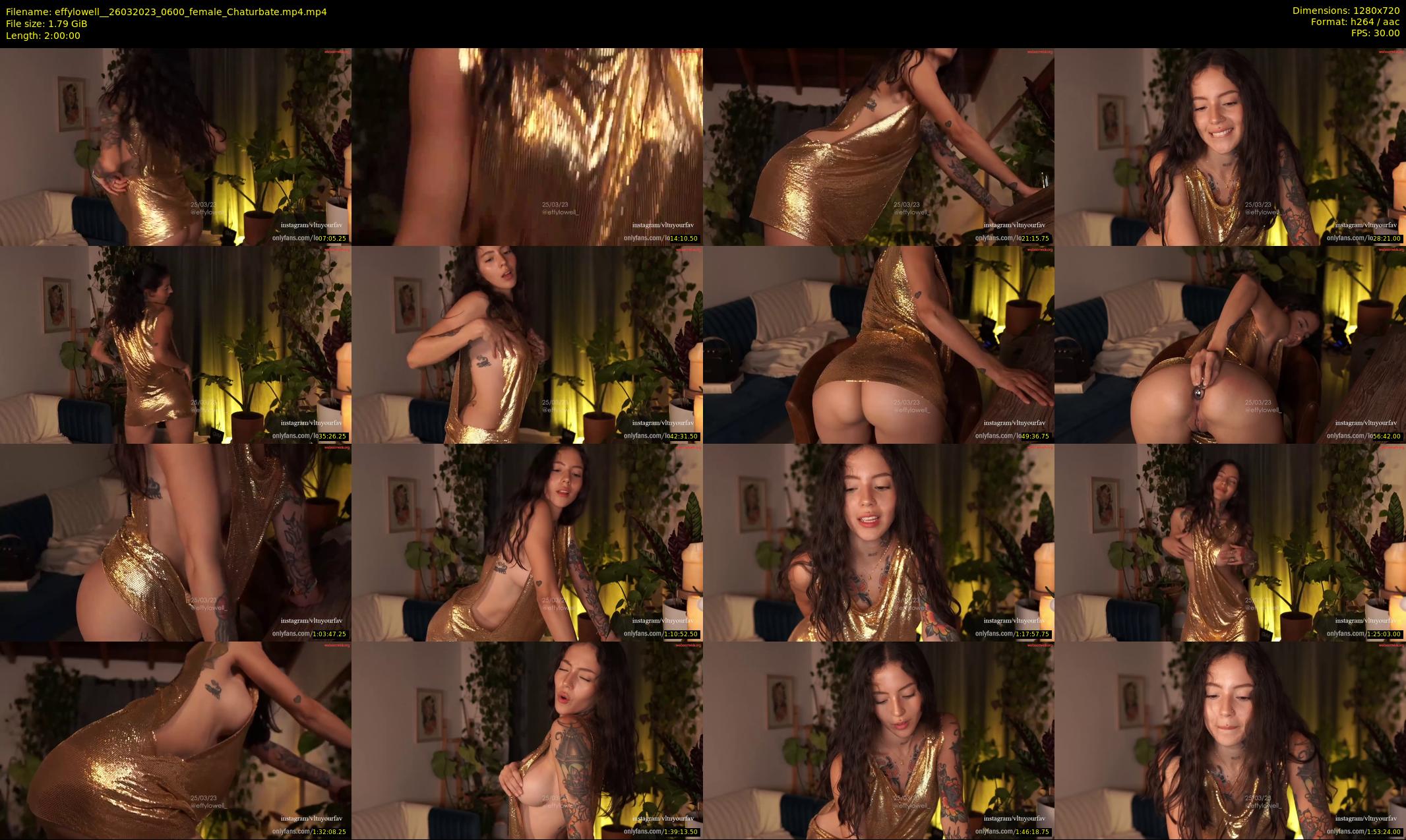 effylowell_ — 120 minute Chaturbate female cam show recording, 720p, Mar 26, 2023