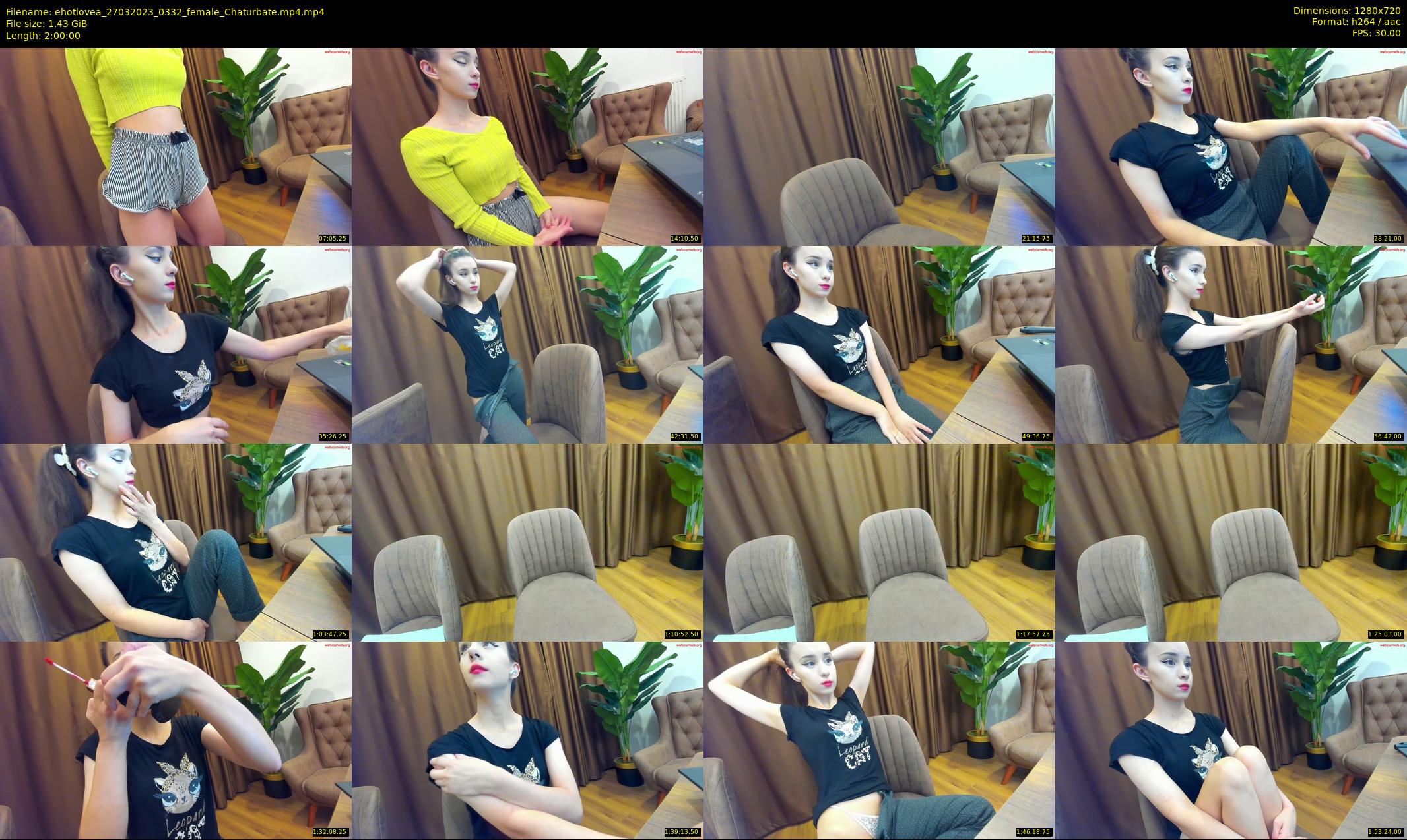 ehotlovea — 120 minute Chaturbate female cam show recording, 720p, Mar 27, 2023