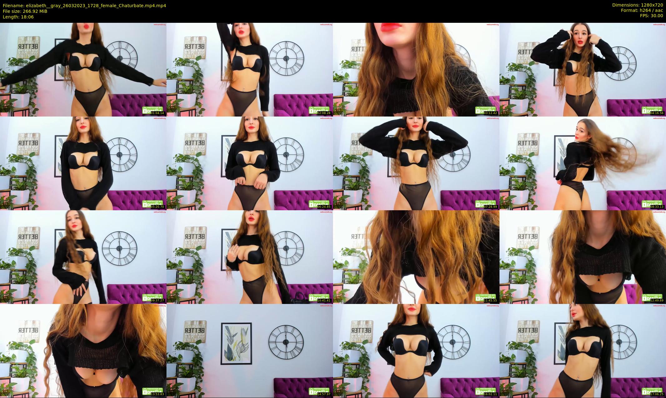 elizabeth__gray — 19 minute Chaturbate female cam show recording, 720p, Mar 26, 2023