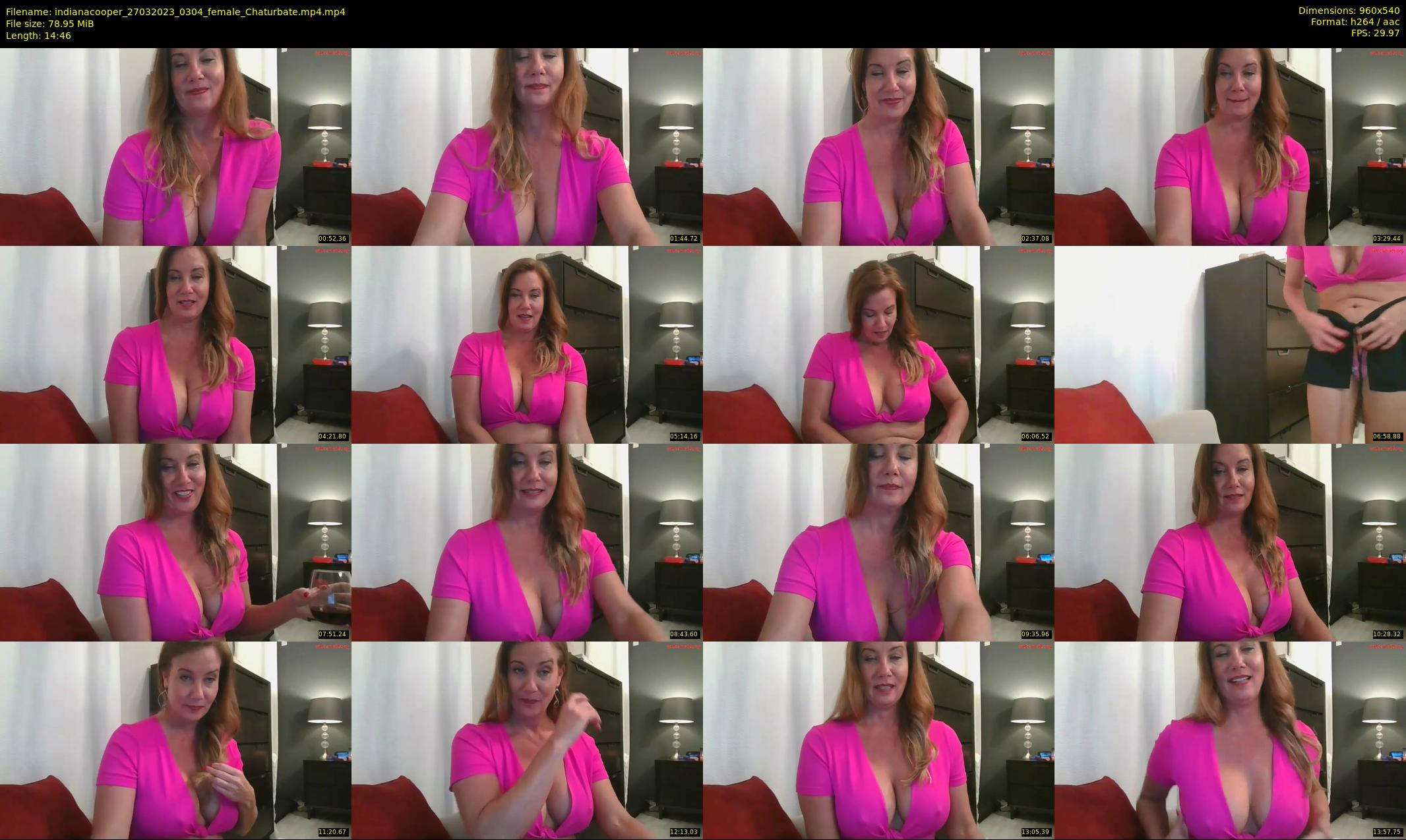 indianacooper — 15 minute Chaturbate female cam show recording, 480p, Mar 27, 2023