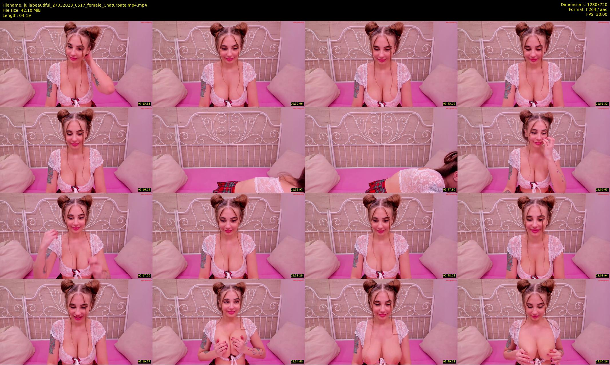 juliabeautiful — 5 minute Chaturbate female cam show recording, 720p, Mar 27, 2023