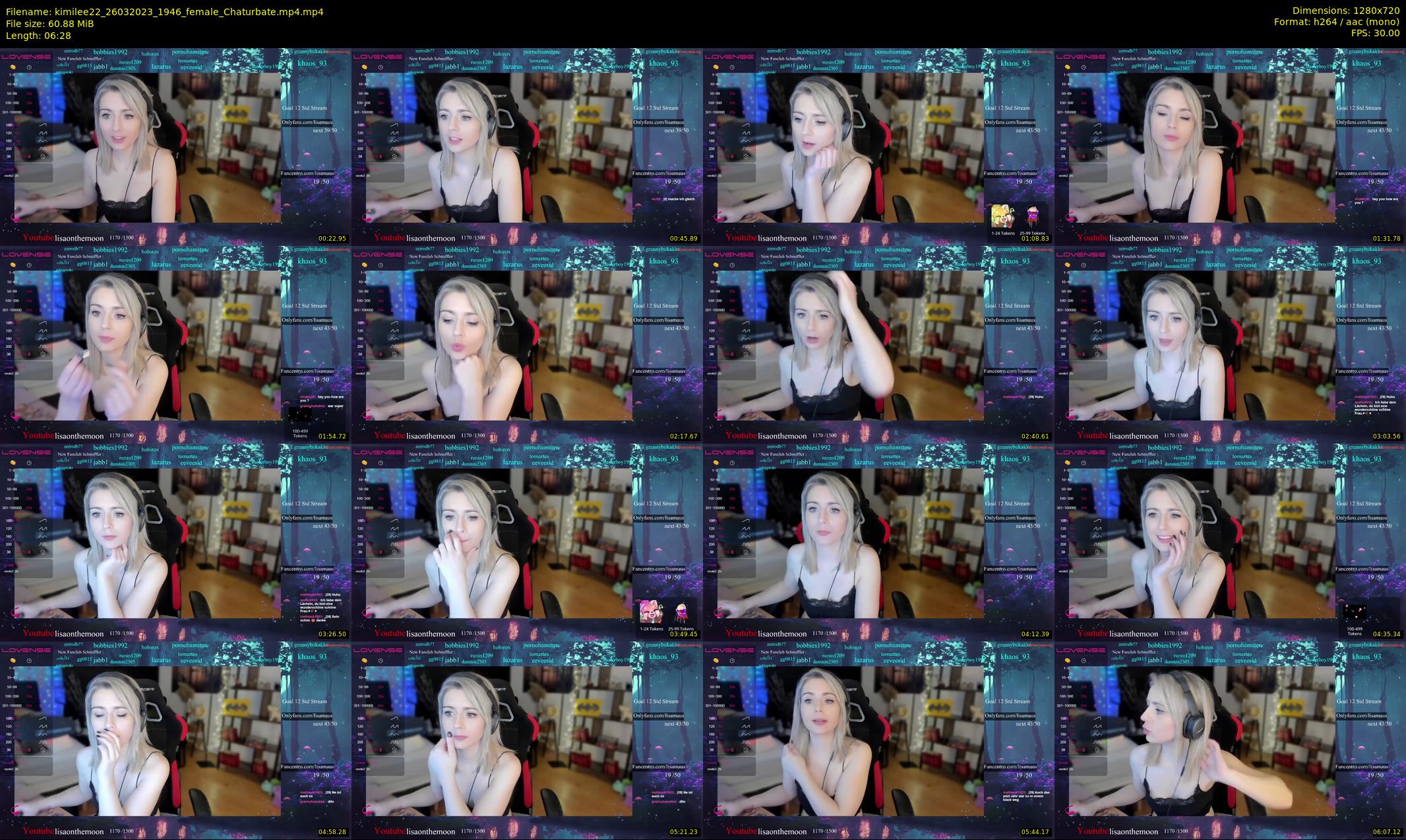kimilee22 — 7 minute Chaturbate female cam show recording, 720p, Mar 26, 2023