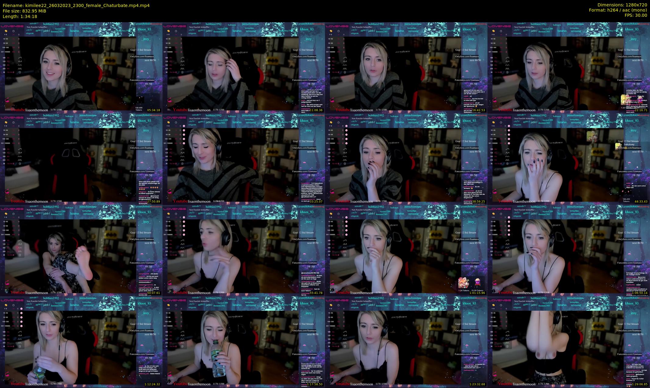 kimilee22 — 95 minute Chaturbate female cam show recording, 720p, Mar 26, 2023