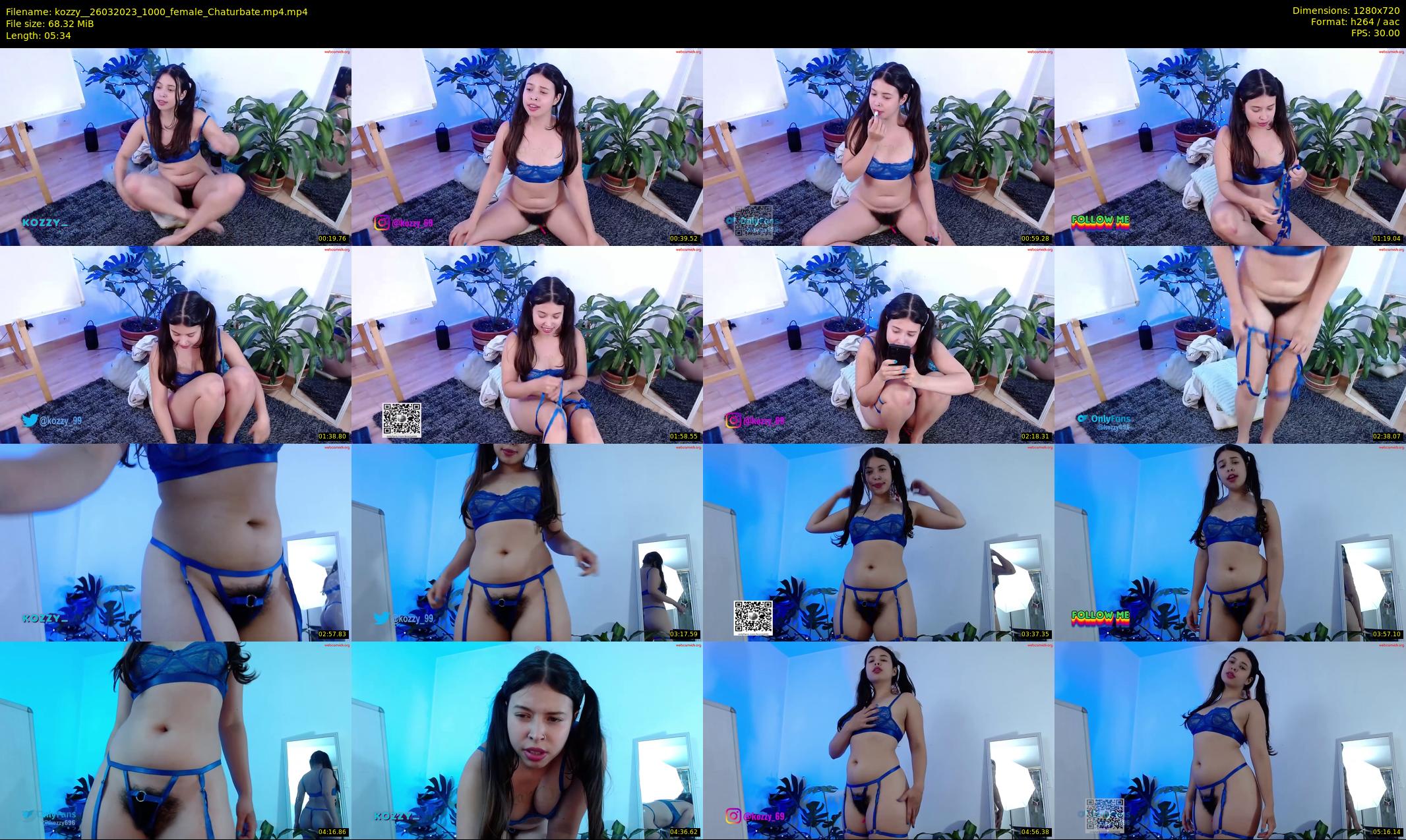 kozzy_ — 6 minute Chaturbate female cam show recording, 720p, Mar 26, 2023