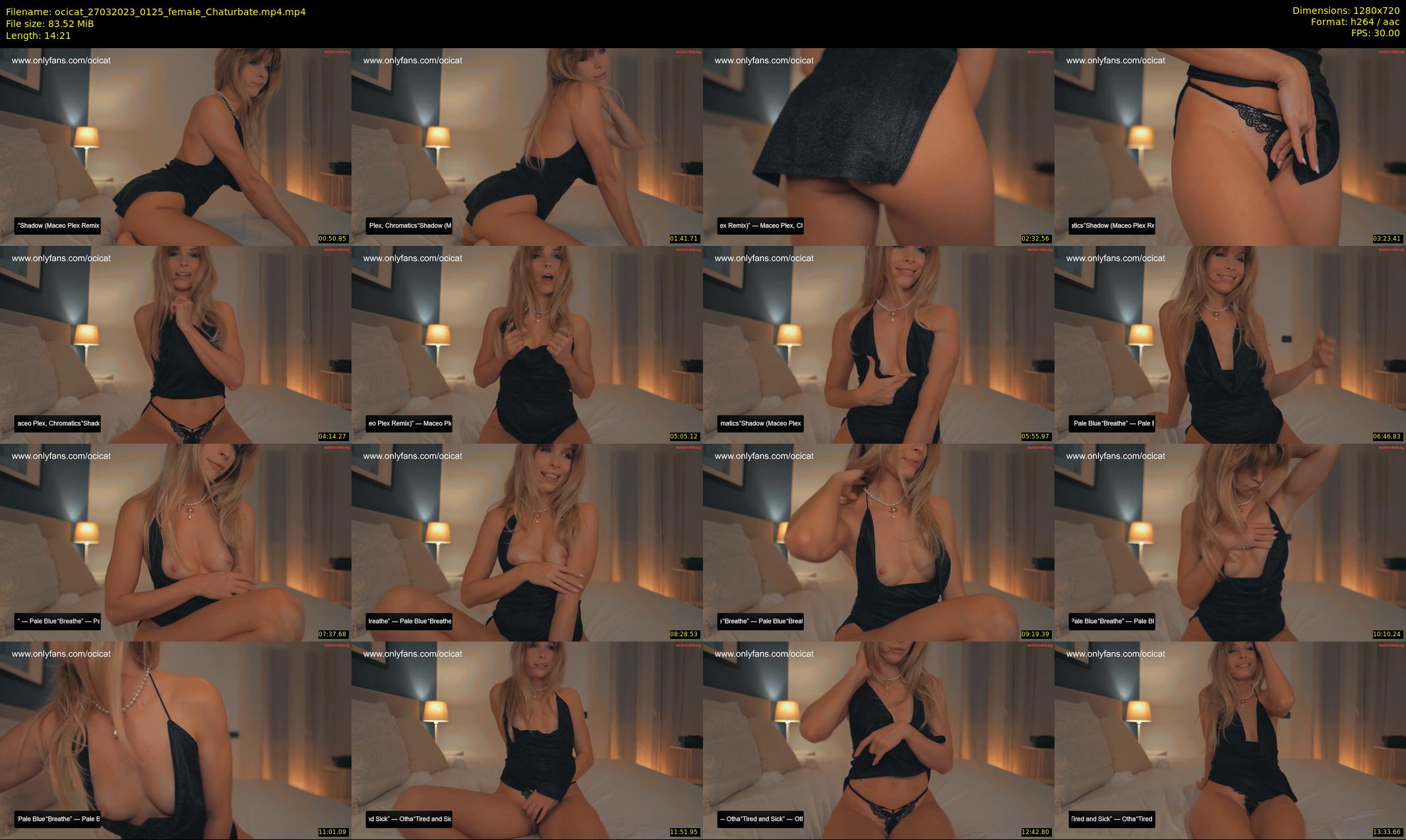 ocicat — 15 minute Chaturbate female cam show recording, 720p, Mar 27, 2023