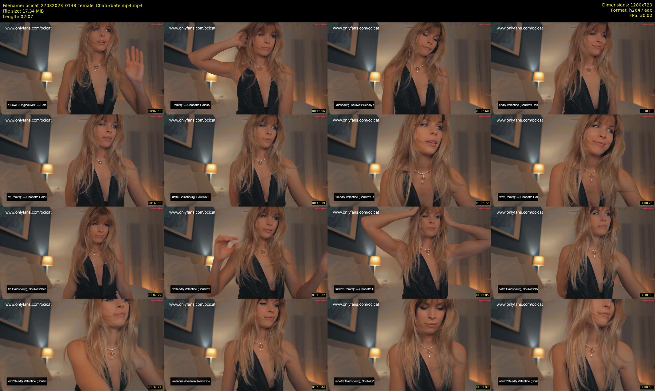 ocicat — 3 minute Chaturbate female cam show recording, 720p, Mar 27, 2023