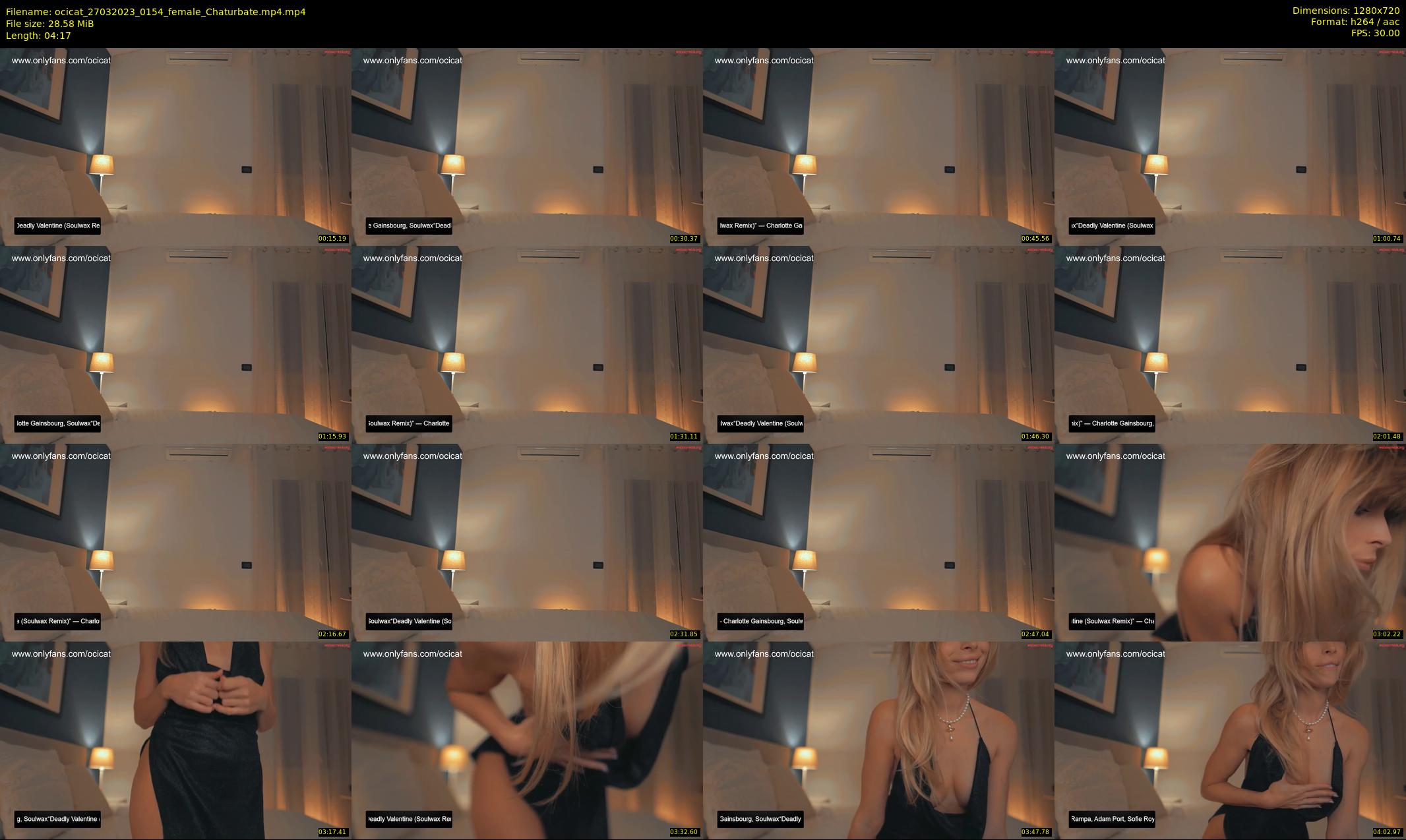 ocicat — 5 minute Chaturbate female cam show recording, 720p, Mar 27, 2023