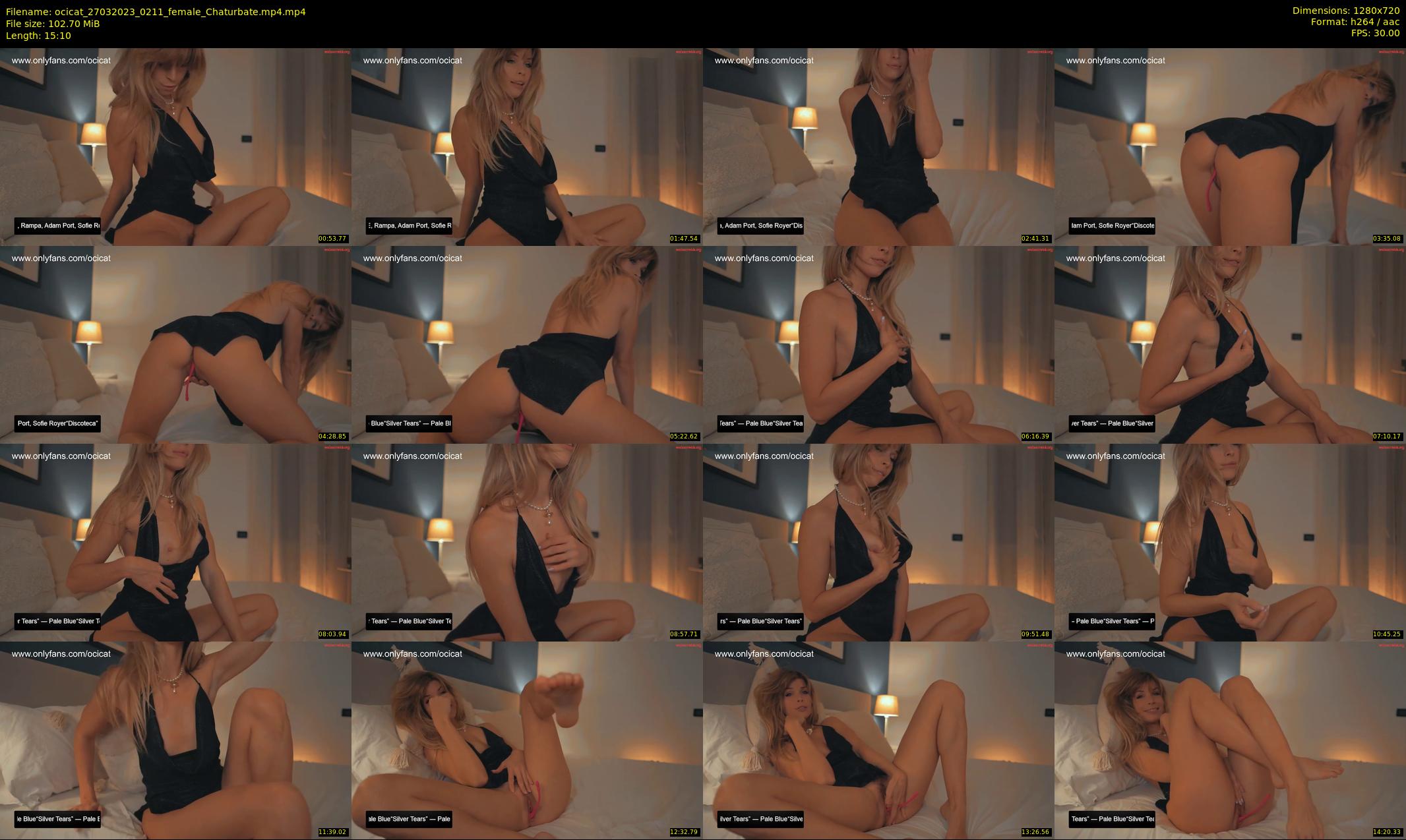 ocicat — 16 minute Chaturbate female cam show recording, 720p, Mar 27, 2023