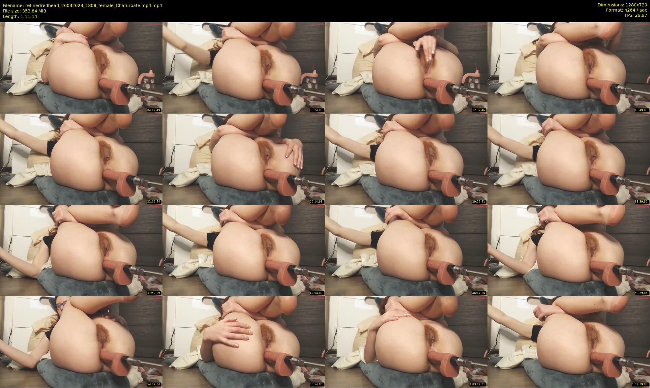 refinedredhead — 72 minute Chaturbate female cam show recording, 720p, Mar 26, 2023