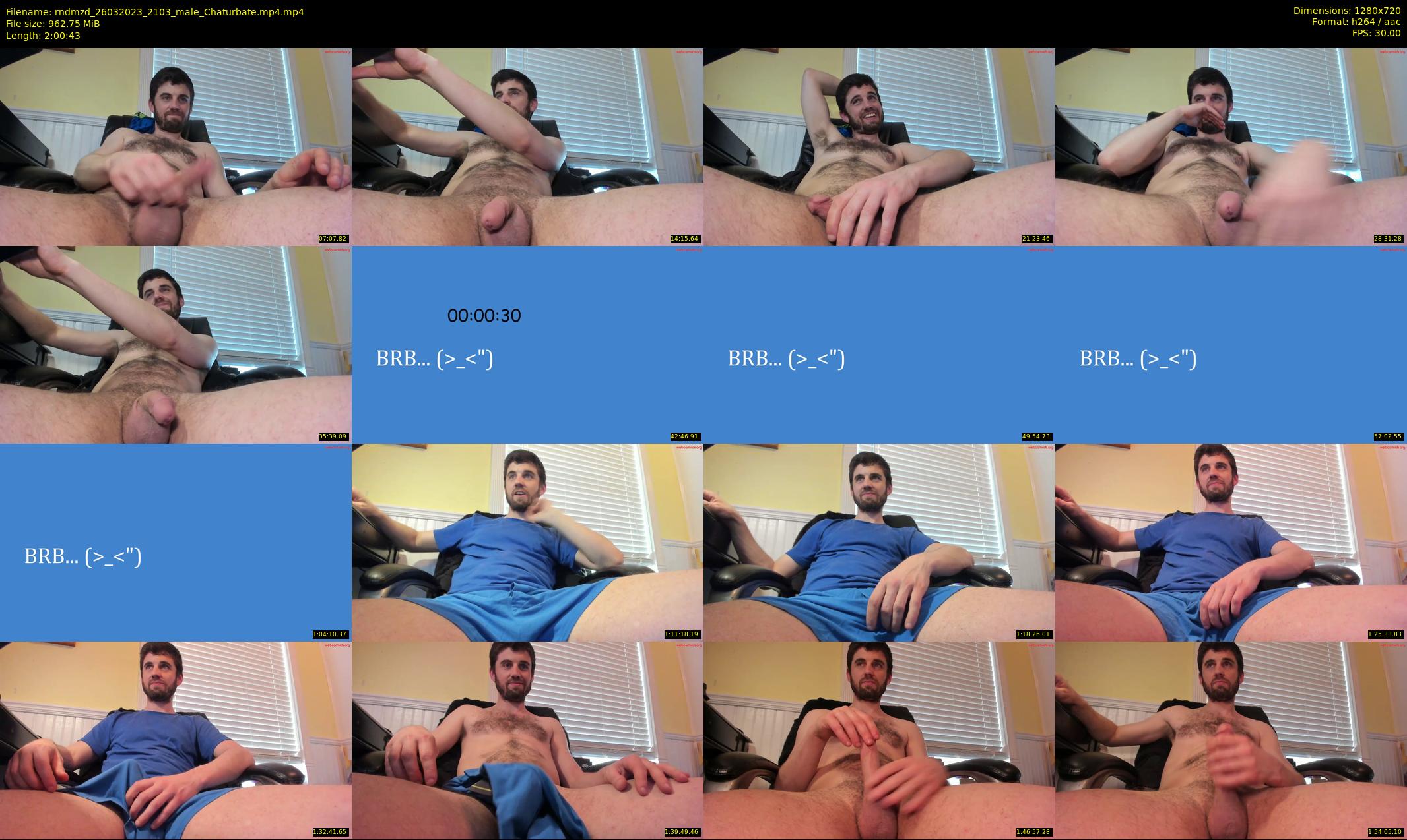 rndmzd — 121 minute Chaturbate male cam show recording, 720p, Mar 26, 2023