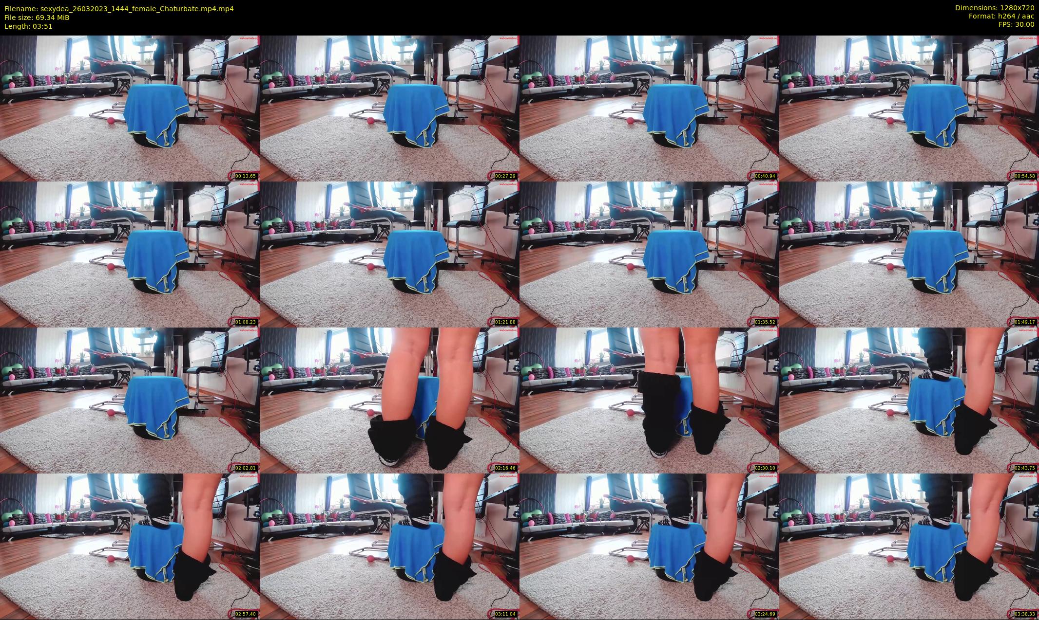 sexydea — 4 minute Chaturbate female cam show recording, 720p, Mar 26, 2023