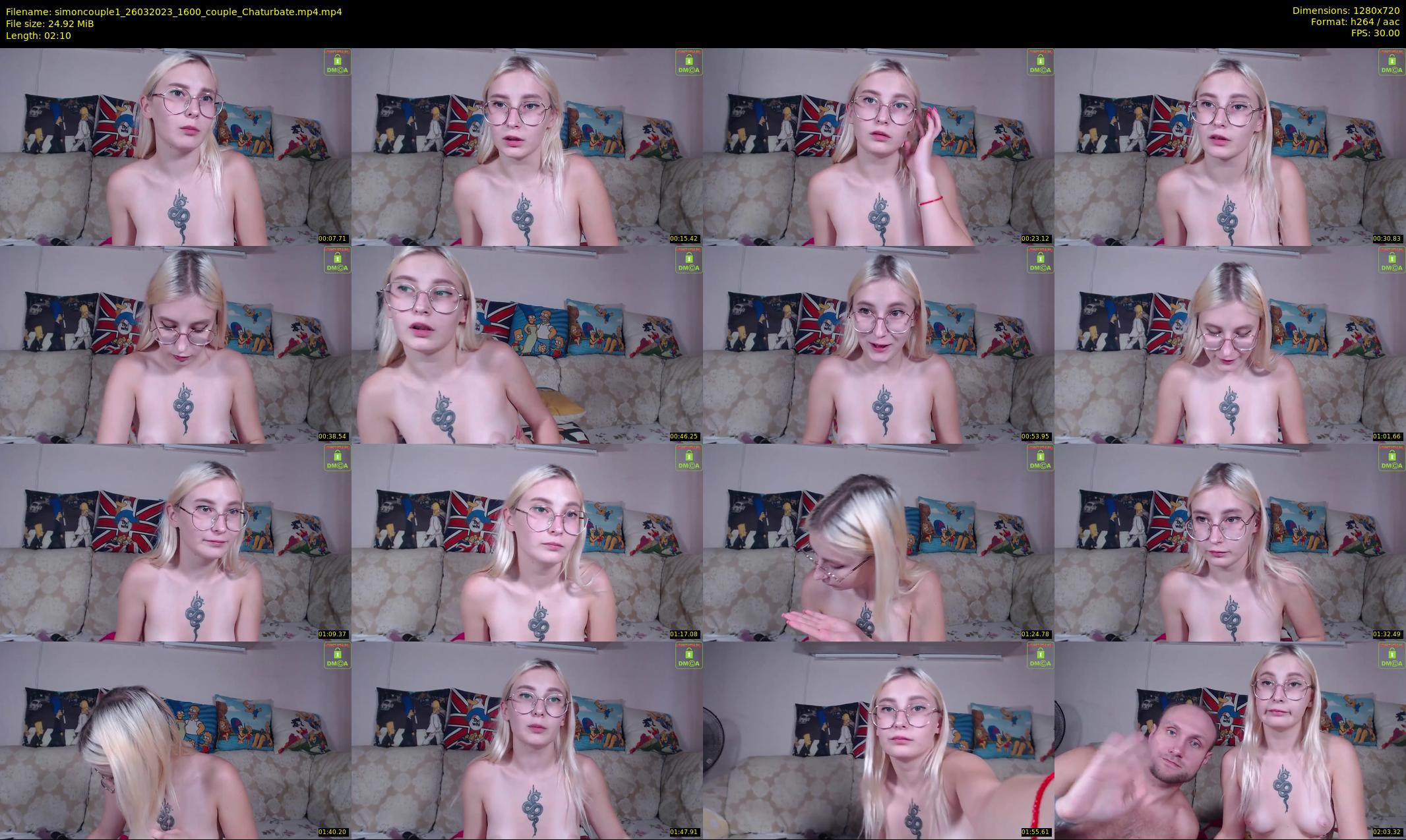 simoncouple1 — 3 minute Chaturbate couple cam show recording, 720p, Mar 26, 2023