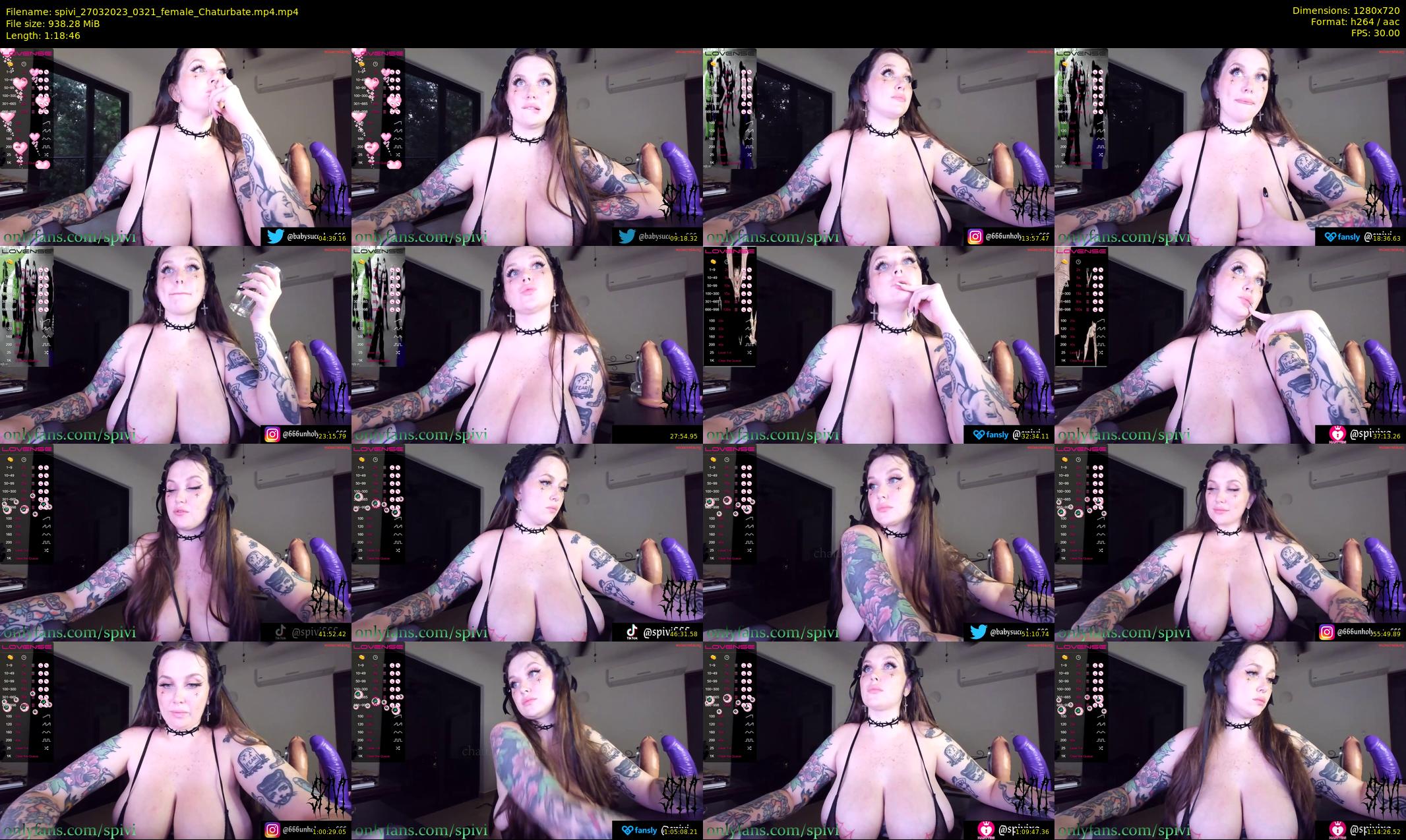 spivi — 79 minute Chaturbate female cam show recording, 720p, Mar 27, 2023
