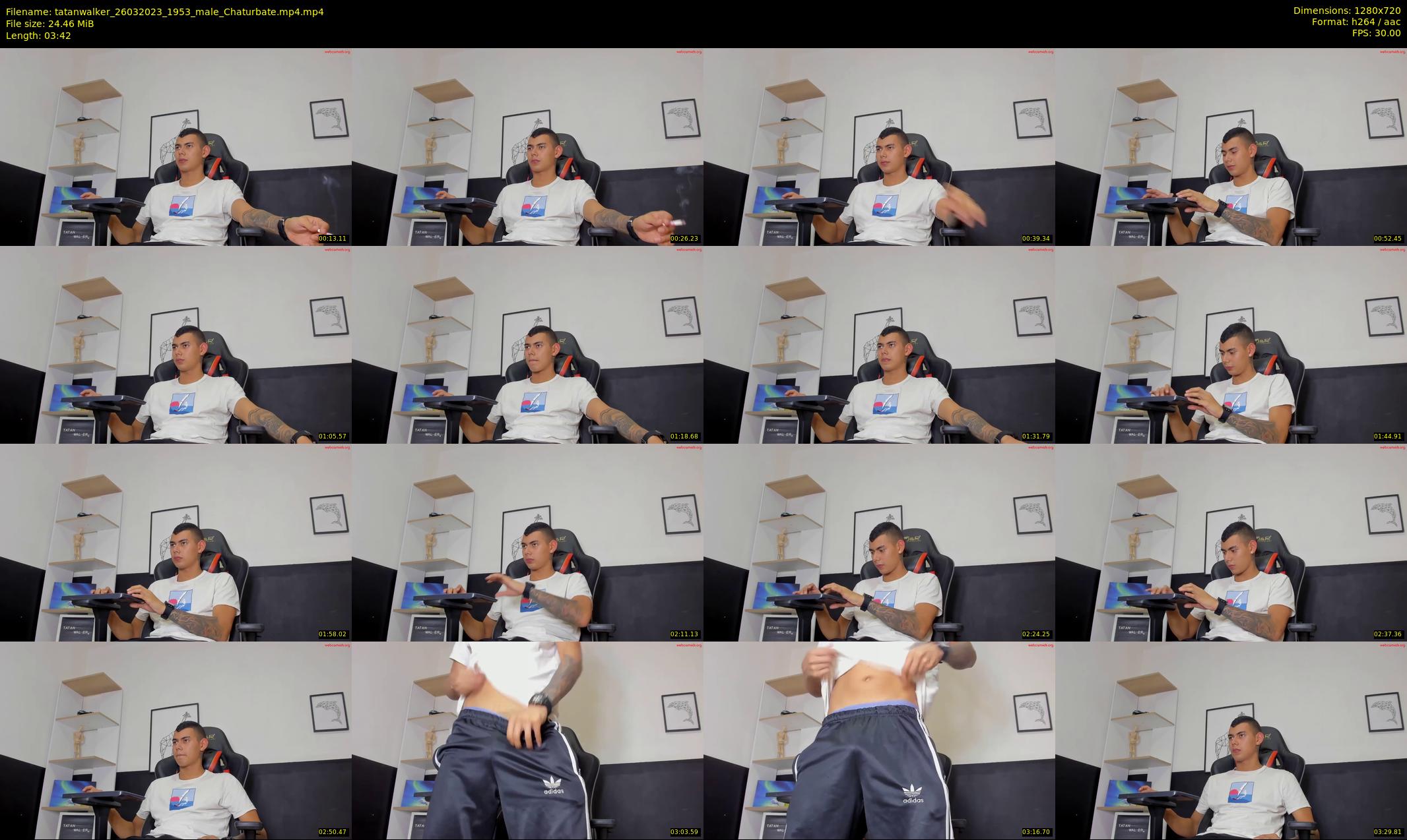 tatanwalker — 4 minute Chaturbate male cam show recording, 720p, Mar 26, 2023