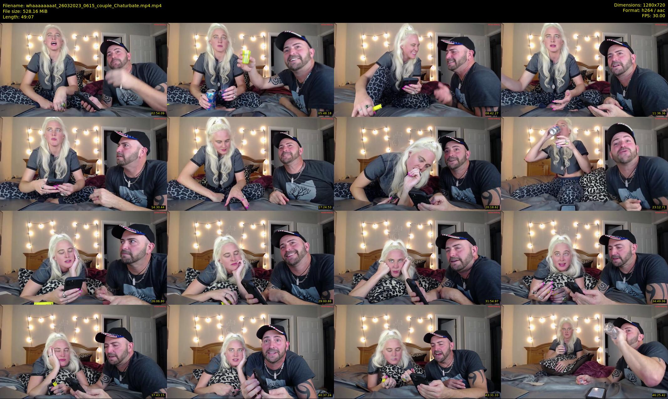 whaaaaaaaat — 50 minute Chaturbate couple cam show recording, 720p, Mar 26, 2023