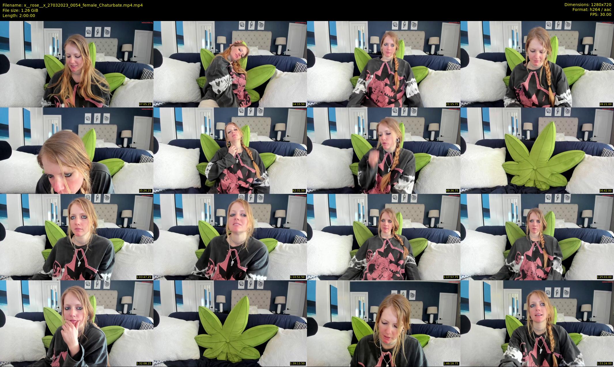 x__rose__x — 120 minute Chaturbate female cam show recording, 720p, Mar 27, 2023