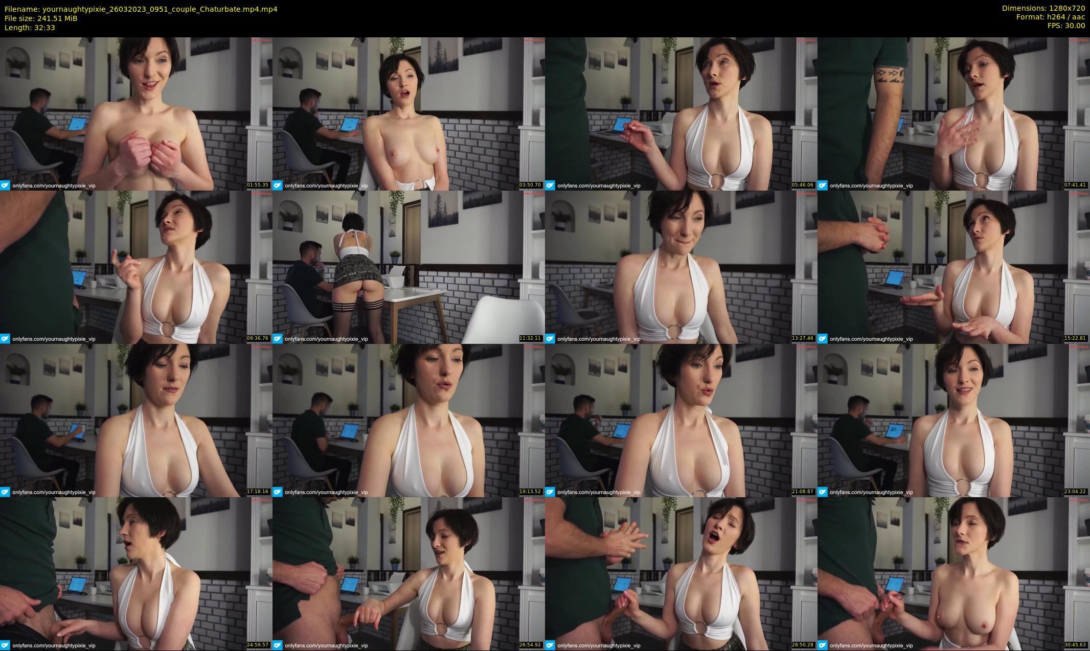 yournaughtypixie — 33 minute Chaturbate couple cam show recording, 720p, Mar 26, 2023