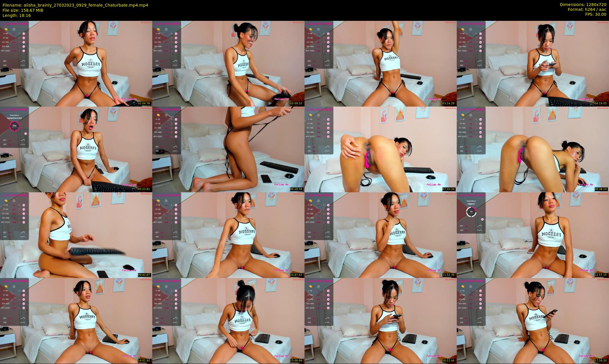 alisha_brainly — 19 minute Chaturbate female cam show recording, 720p, Mar 27, 2023