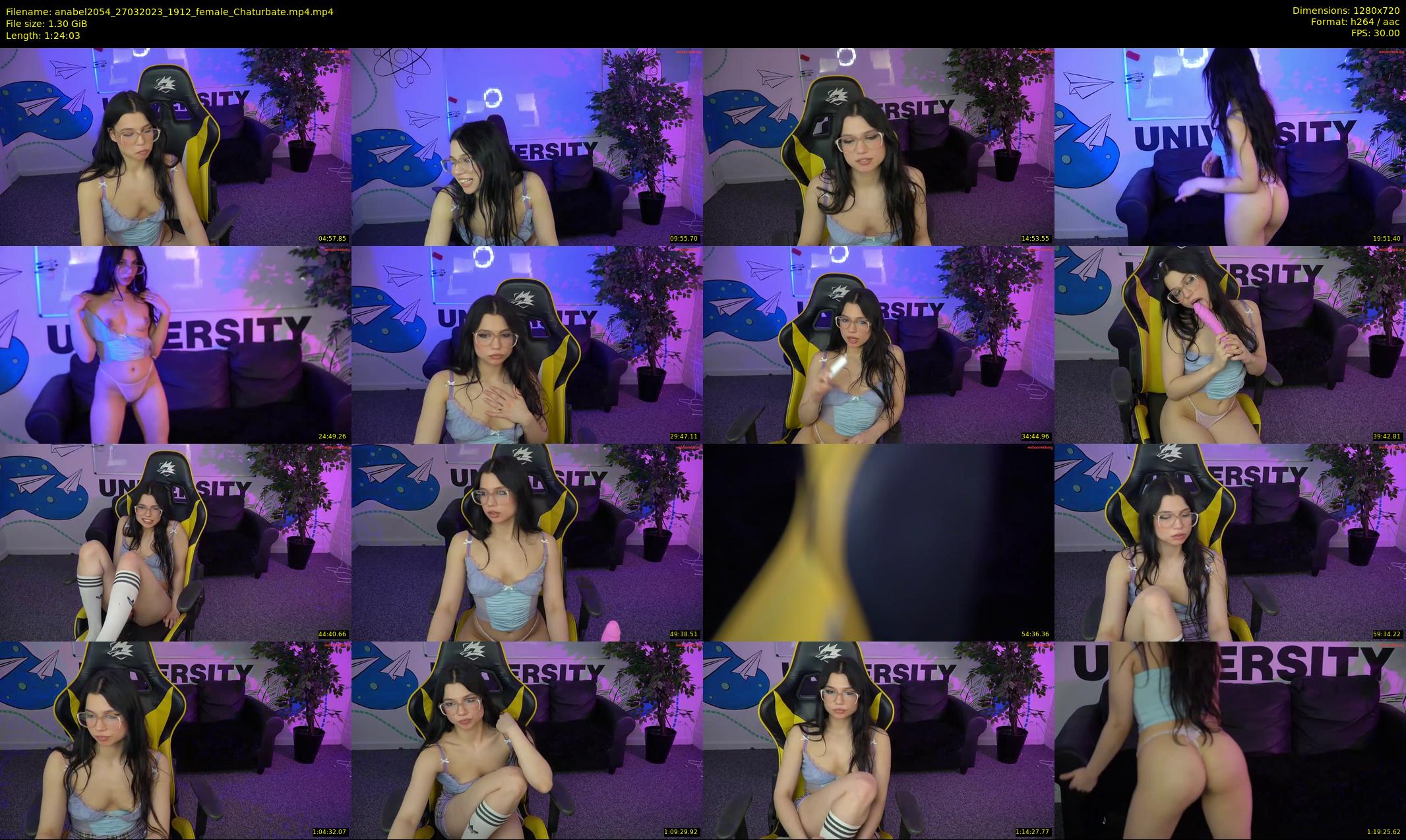 anabel2054 — 85 minute Chaturbate female cam show recording, 720p, Mar 27, 2023