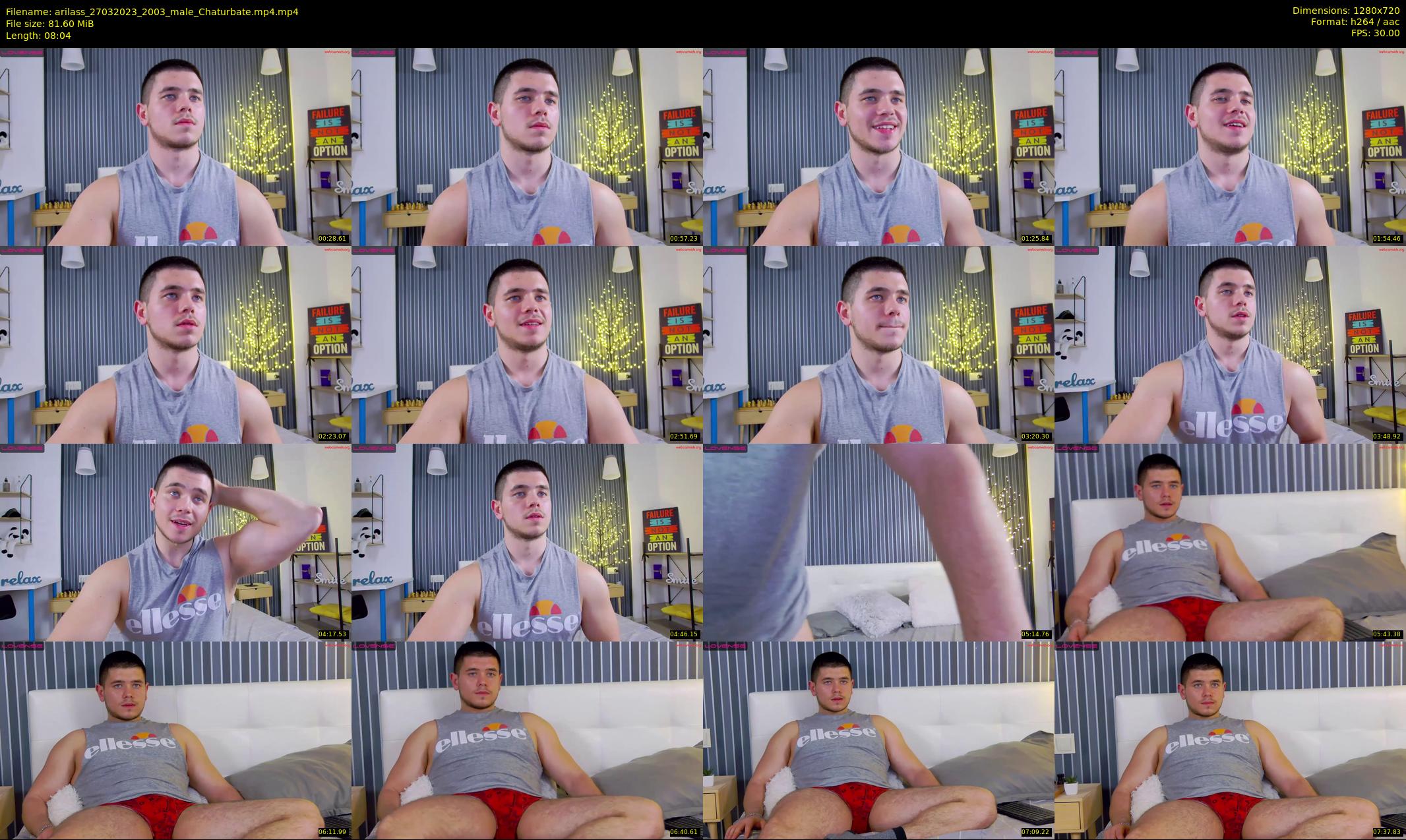 arilass — 9 minute Chaturbate male cam show recording, 720p, Mar 27, 2023