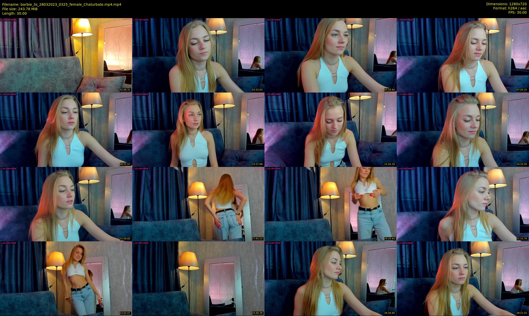 barbie_lis — 30 minute Chaturbate female cam show recording, 720p, Mar 28, 2023