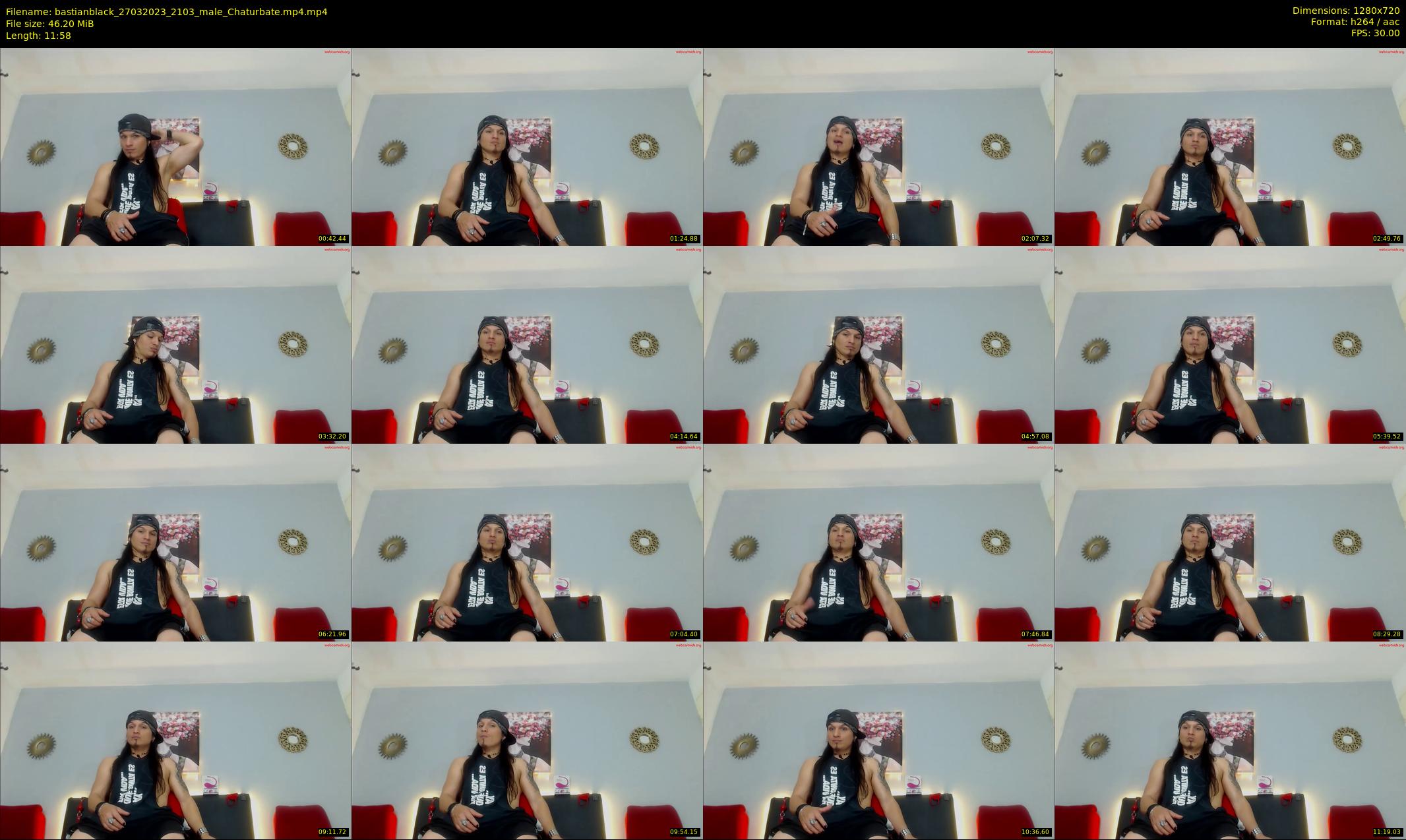 bastianblack — 12 minute Chaturbate male cam show recording, 720p, Mar 27, 2023